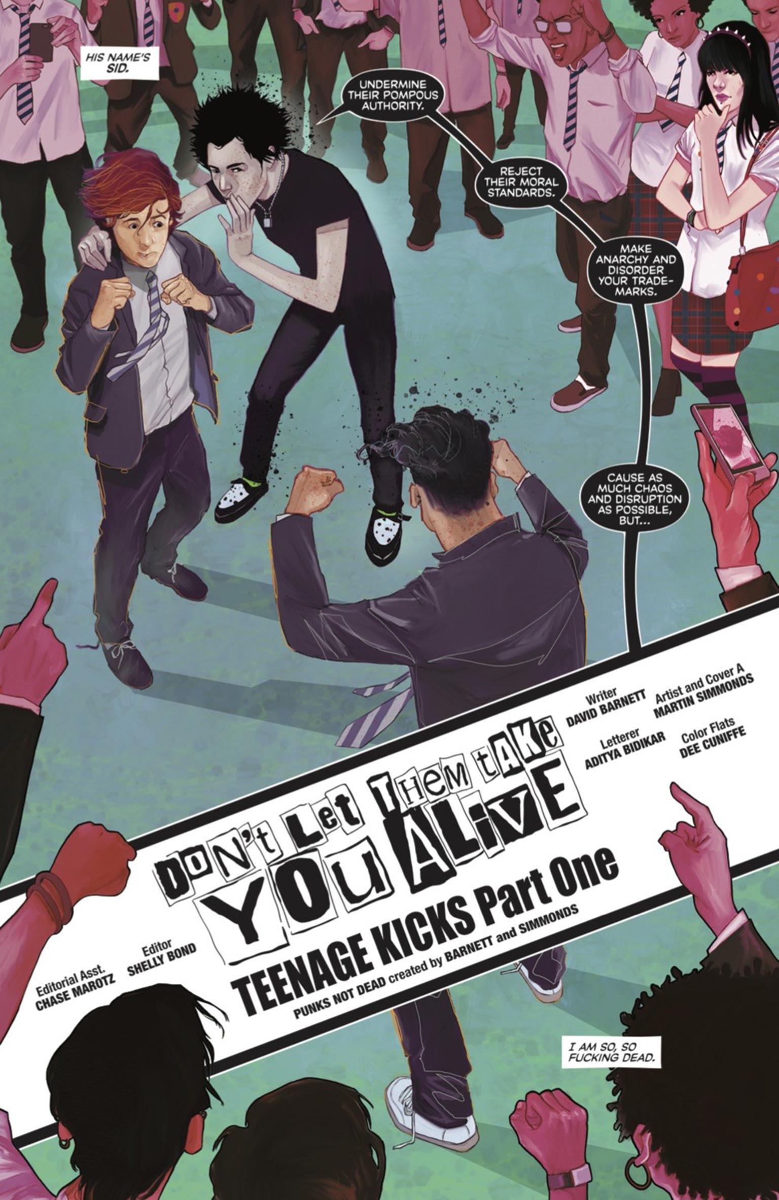 Spirit of punk: the anarchist ghost appears with all the hallmarks of Sid Vicious (IDW)