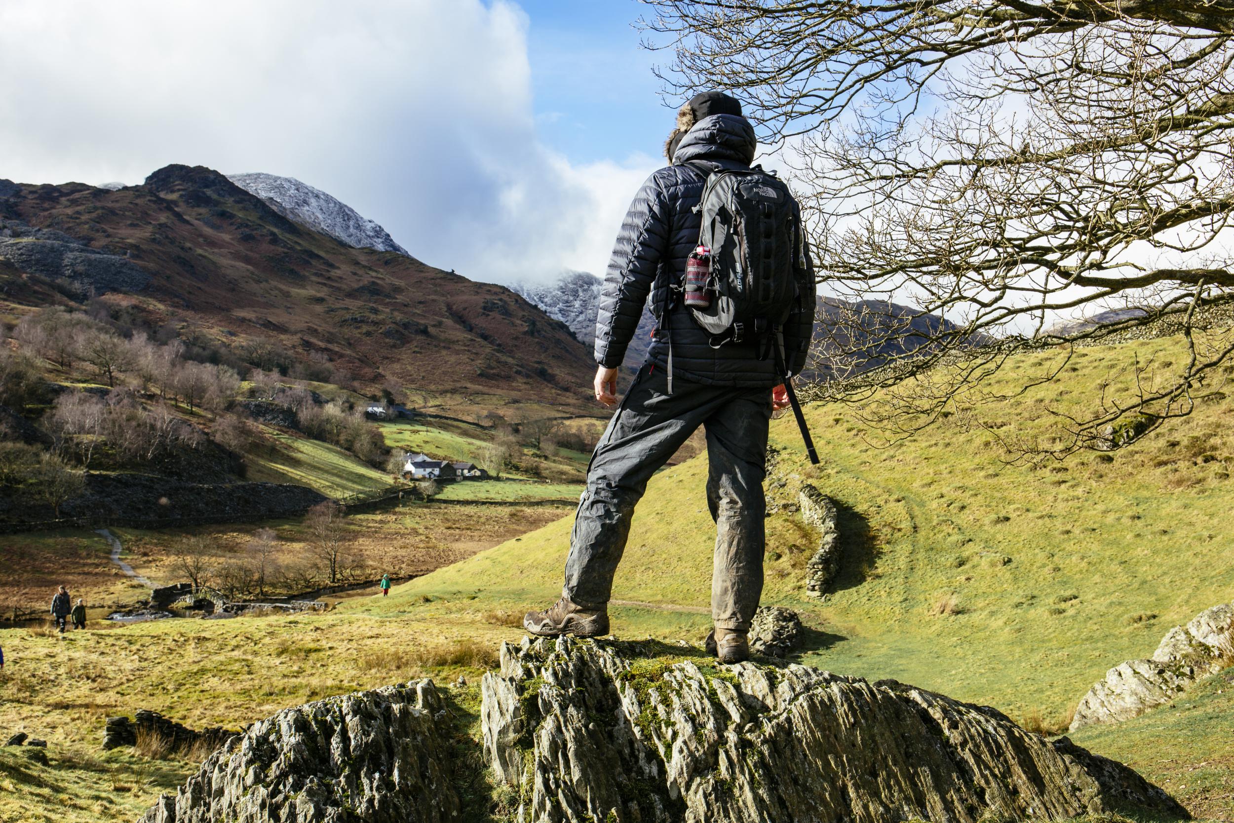 The walking route takes in beautiful scenery