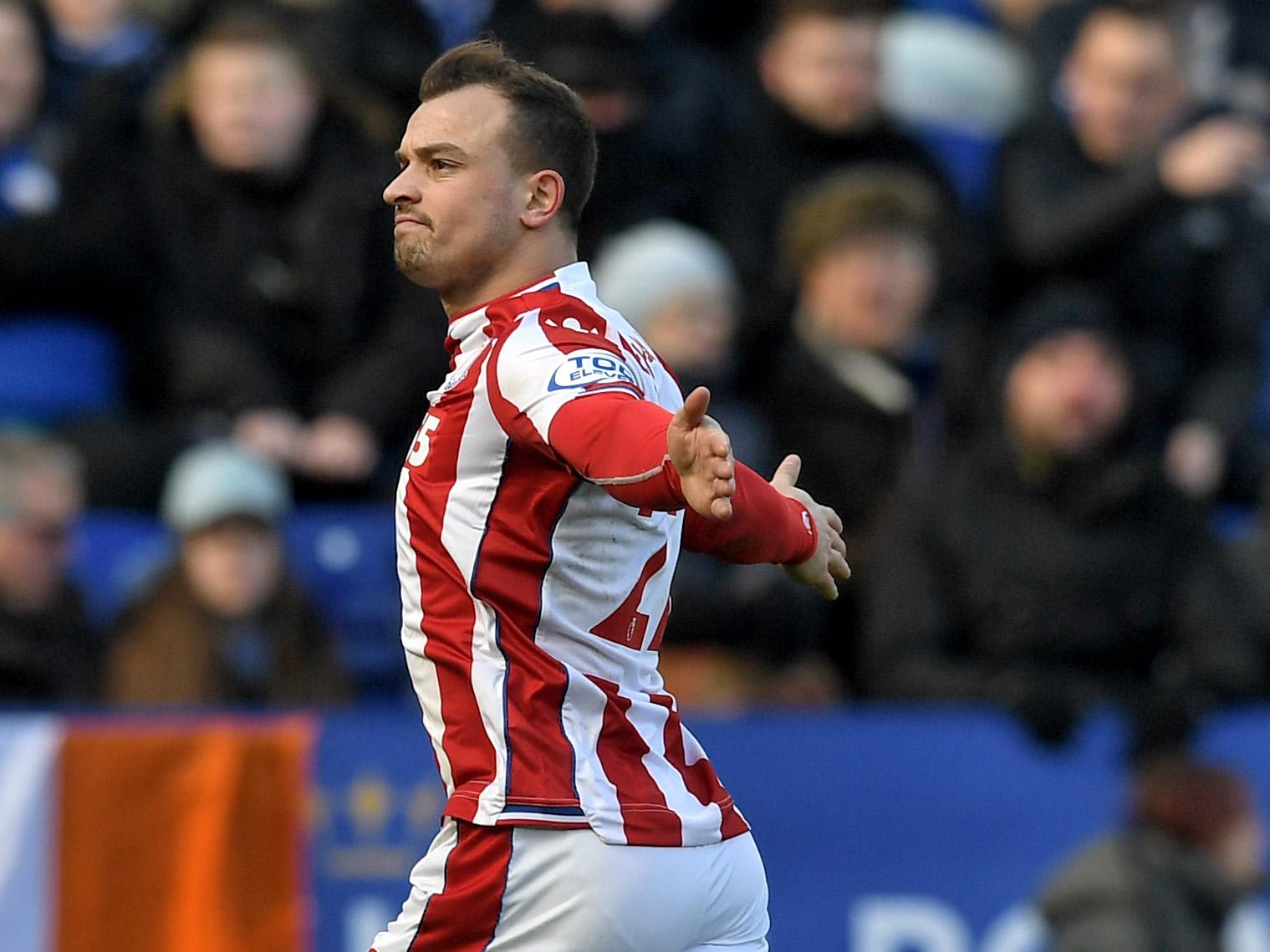 Shaqiri is confident of securing a move away from relegated Stoke City (Getty)