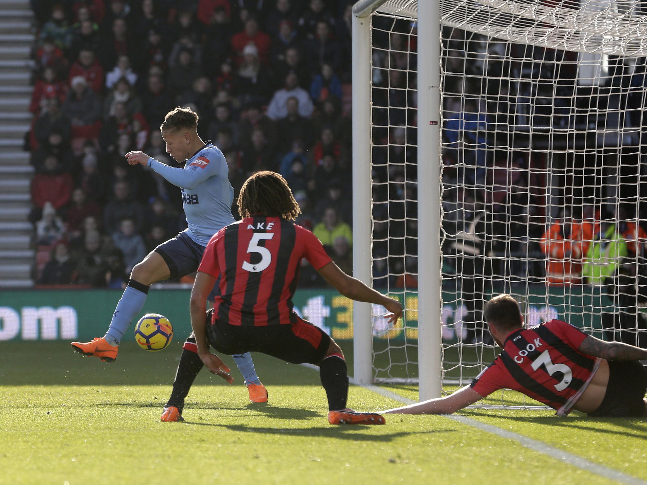 
Gayle's backheel finish was cooly taken 