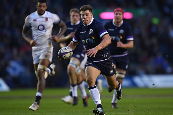 Huw Jones scored twice in the first half