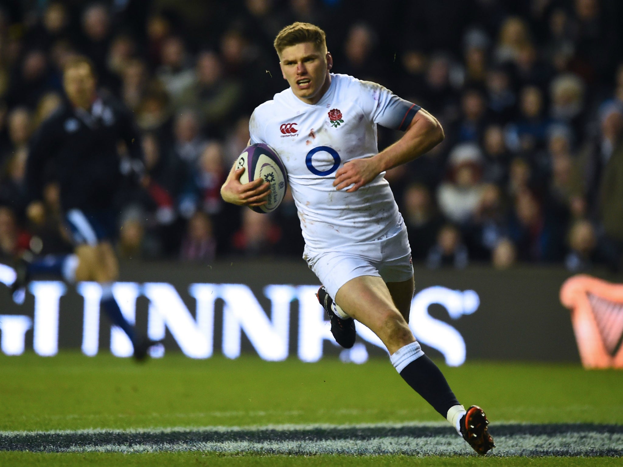 Farrell scored all 13 of England's points but was reportedly involved in a pre-match fracas