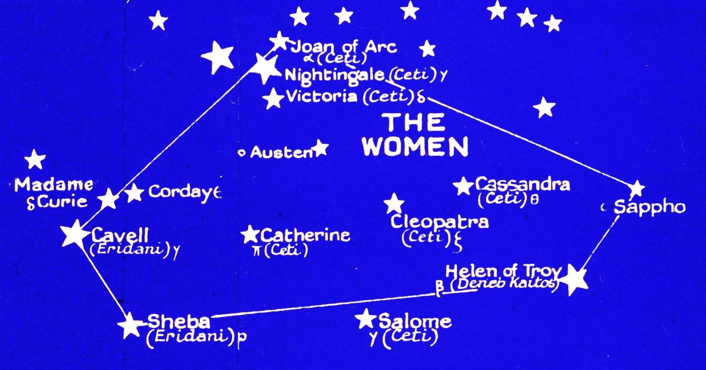 Realisng he’d omitted half of humanity, Herbert subsequently cobbled together a constellation of The Women