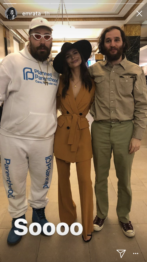 Social media star The Fat Jewish sported a Planned Parenthood branded tracksuit (Instagram: @emrata)