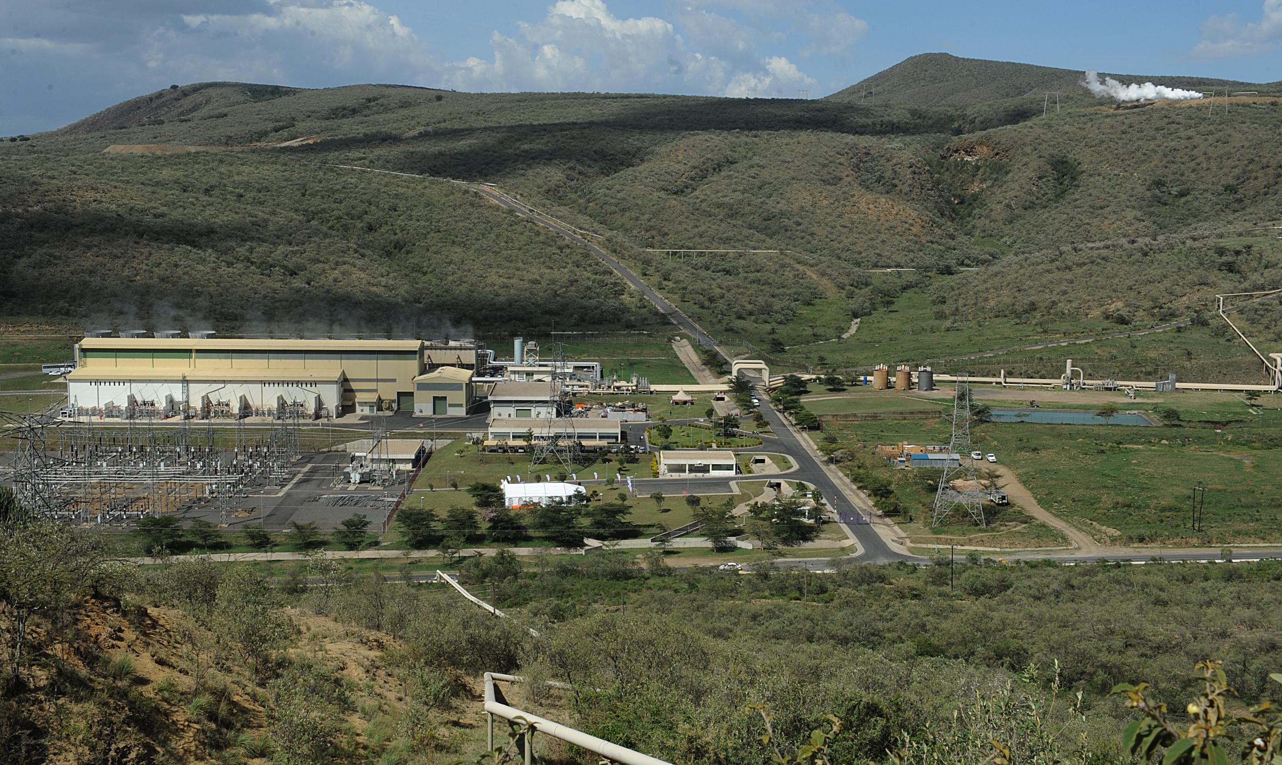 Africa’s first geothermal power plant, KenGen Olkaria, 70 miles from Kenyan capital Nairobi