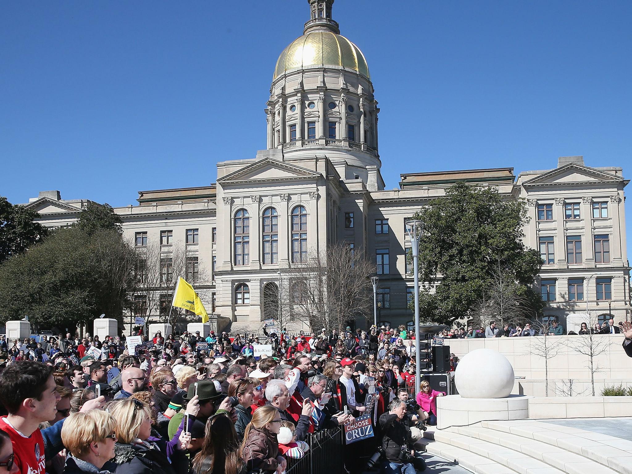 The Georgia state capitol building