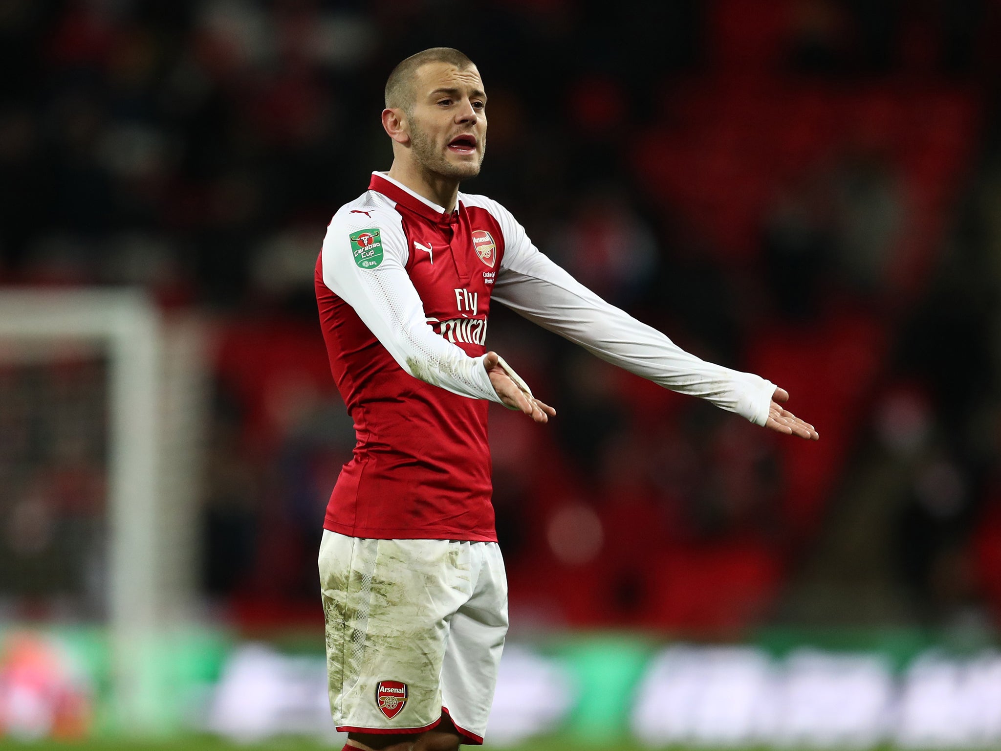 Wilshere refused to accept decisions that went against Arsenal on Sunday