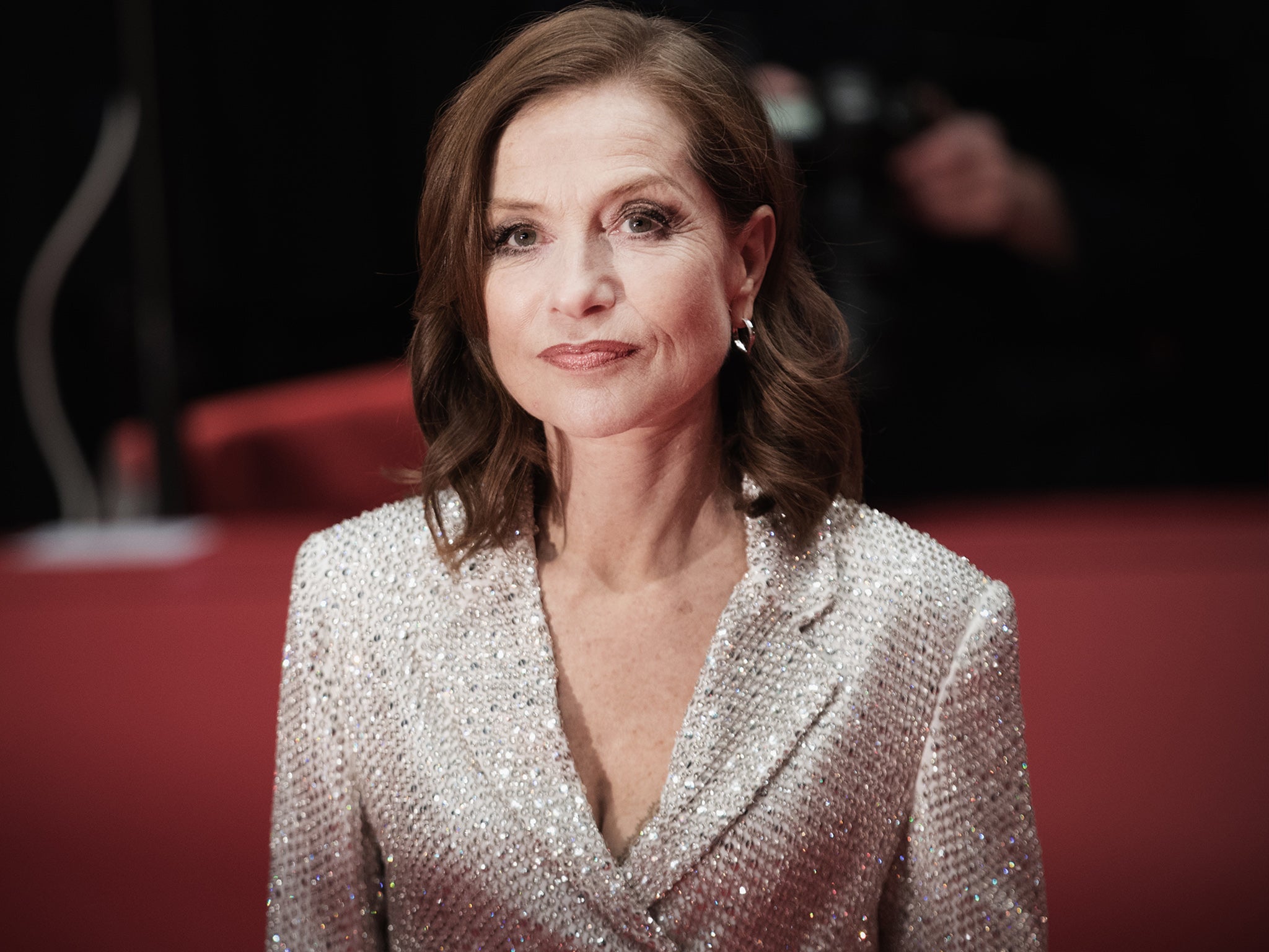 Huppert attended the ‘Eva’ premiere at the Berlin Film Festival last week