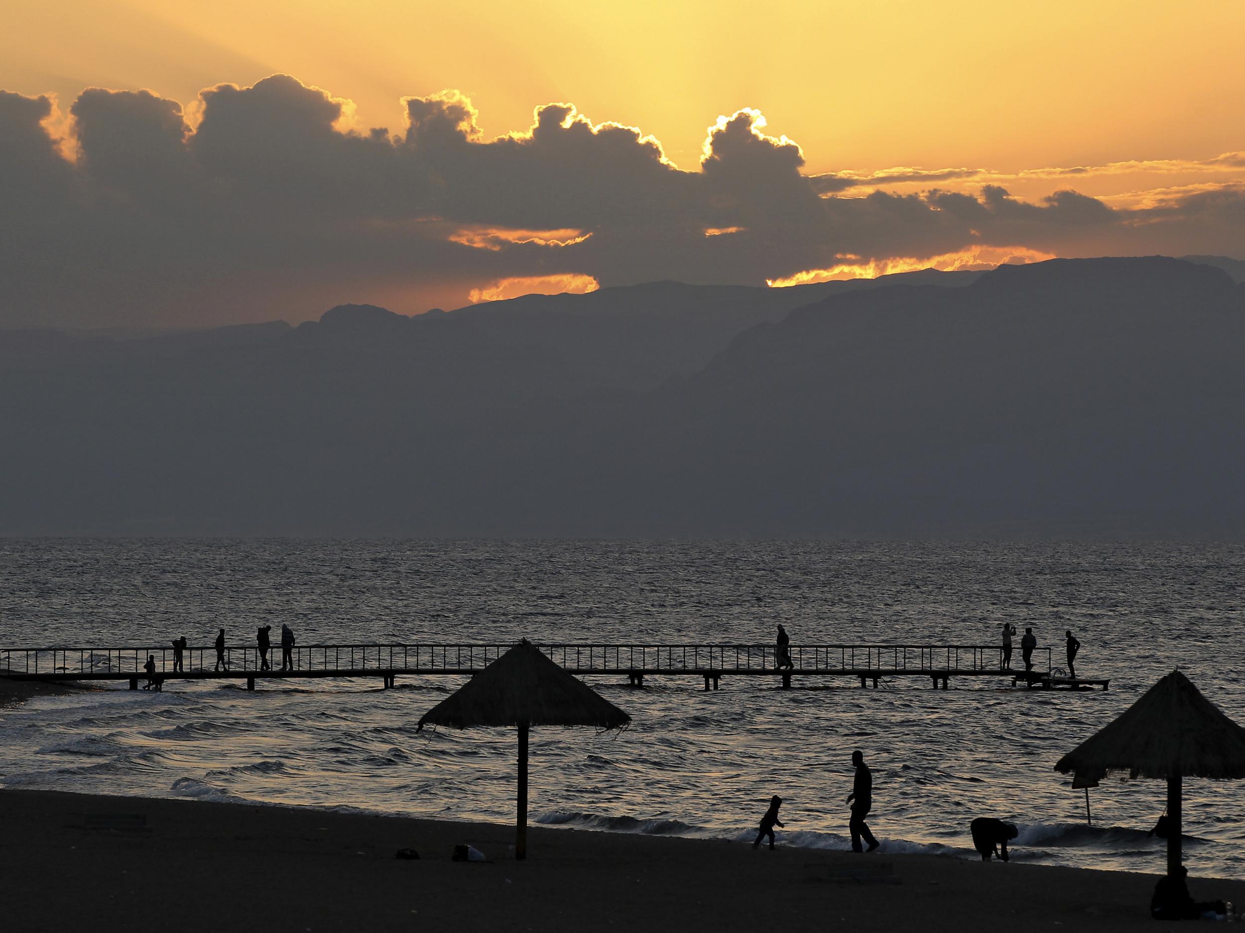 The ruins were discovered on the Aqaba Gulf on the Red Sea