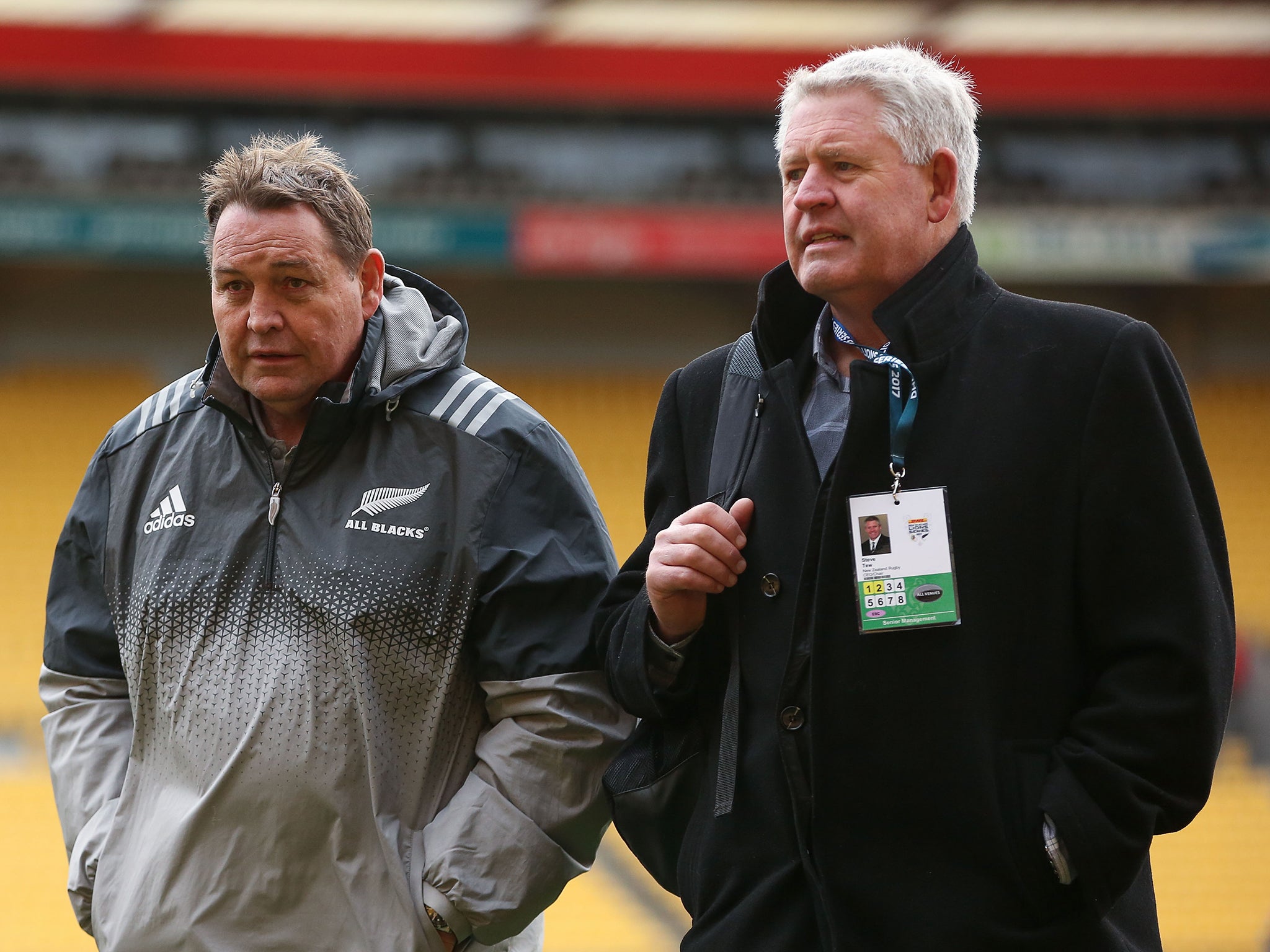 Steve Tew (R) and Steve Hansen