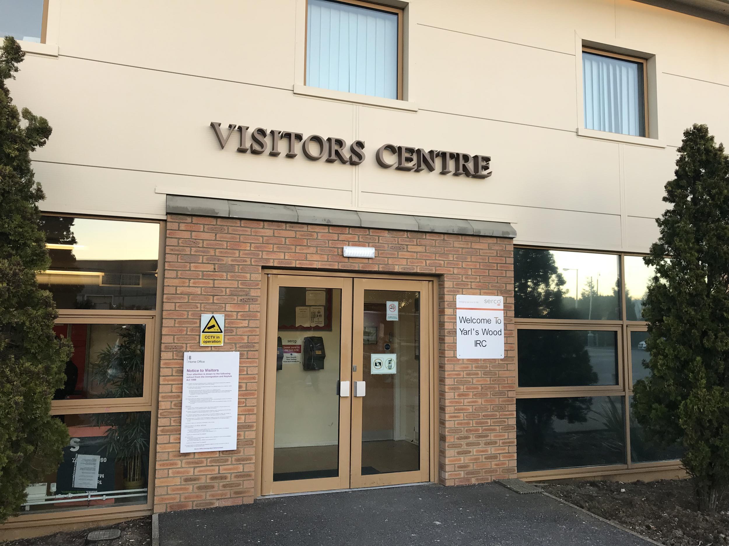 Visitors to Yarl’s Wood are required to go through strict security checks before seeing their loved ones