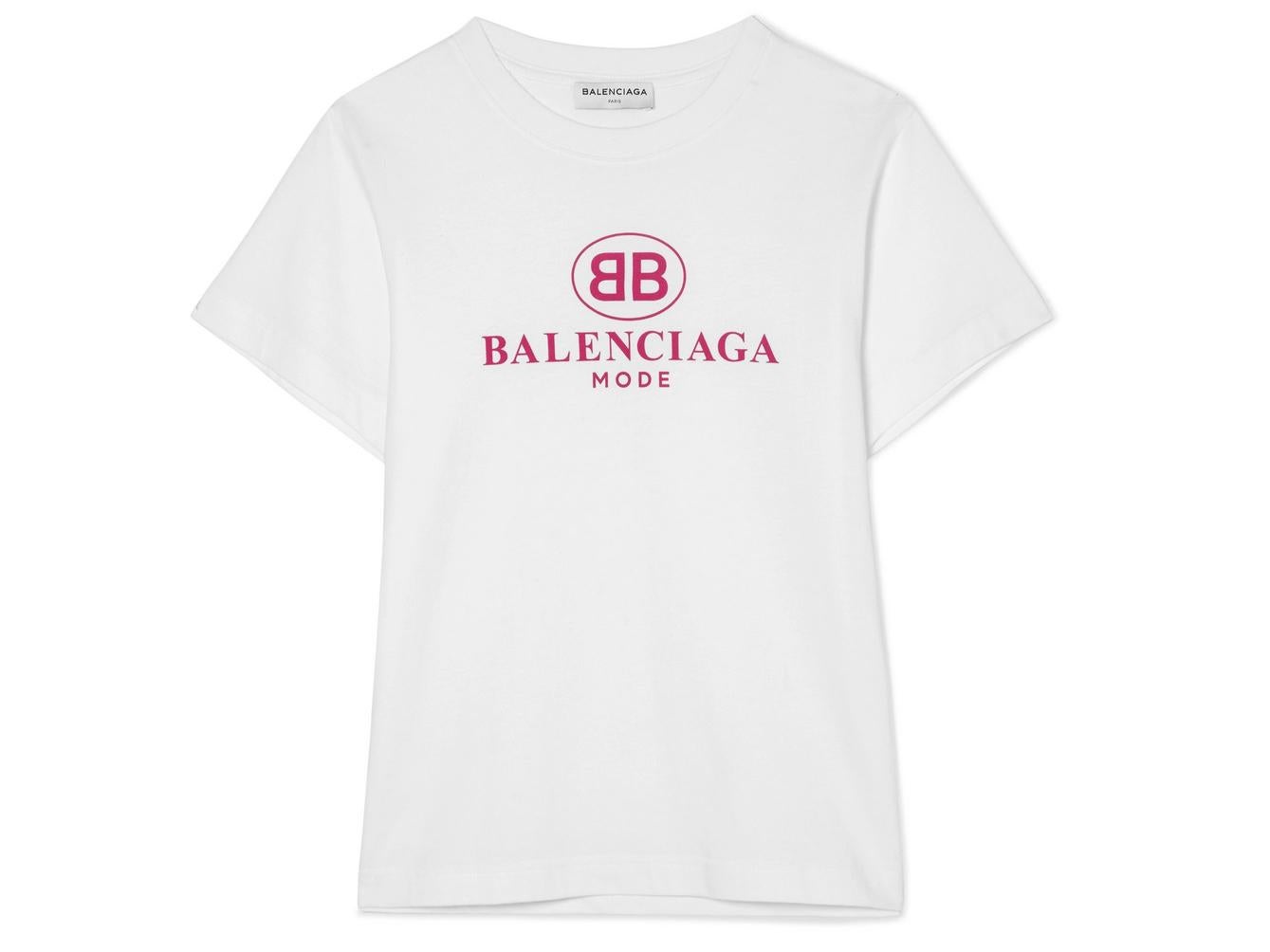 Balenciaga, Printed Cotton Jersey T-Shirt, £275, Net-a-Porter