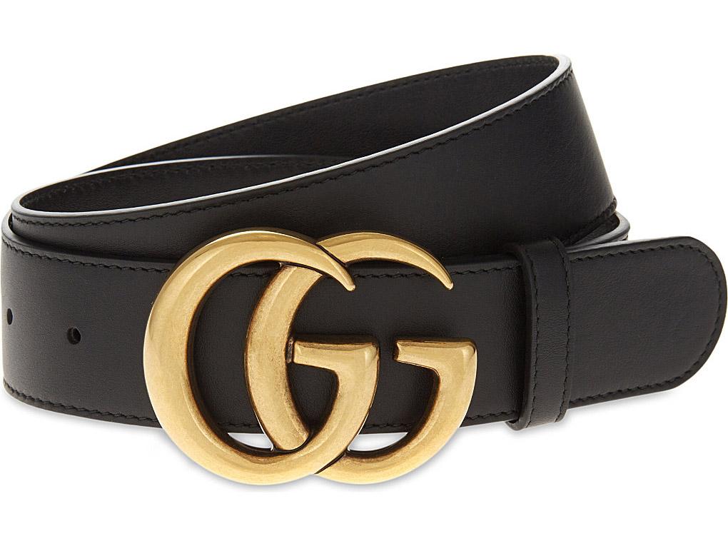 Gucci, Double G Leather Belt, £320, Selfridges