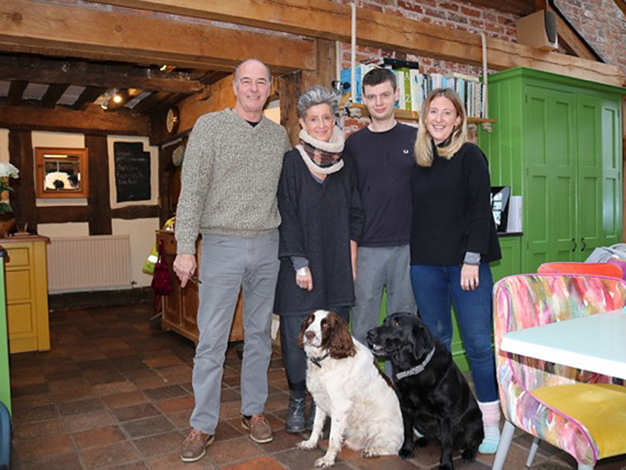 Millie's mum, Belinda, step-dad Iain and her younger brother Fraser all reared the pigs together (Lizzie Rivera)