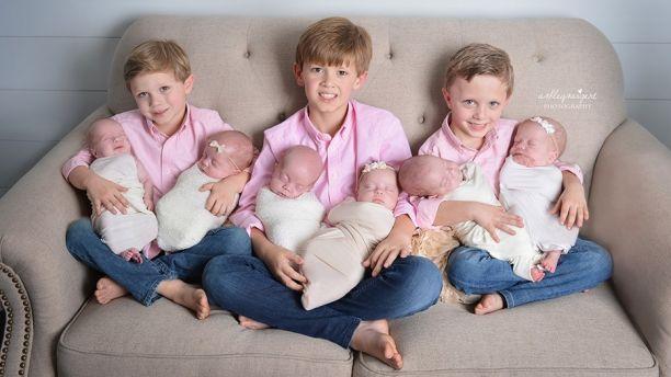 The babies join older brothers Saylor, Wales and Bridge (Ashley Sargent Photography)