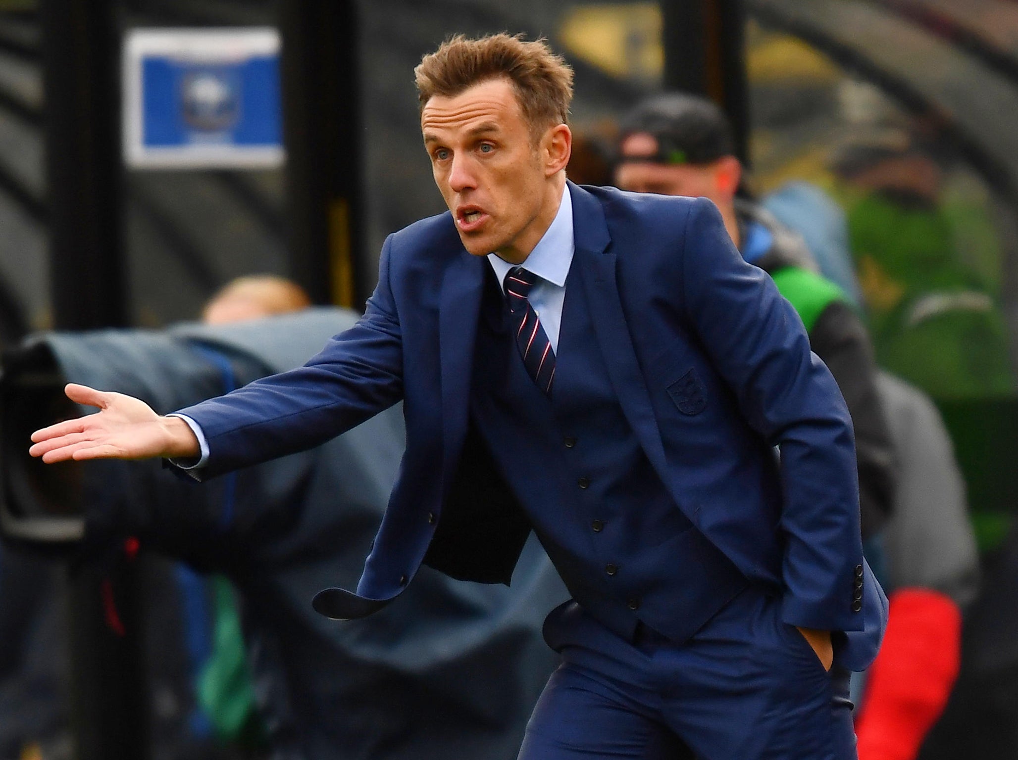 Phil Neville made a winning start to his England career