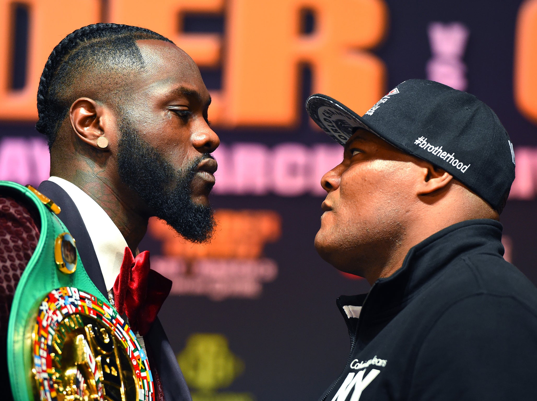 Deontay Wilder faces off with undefeated contender Luis Ortiz