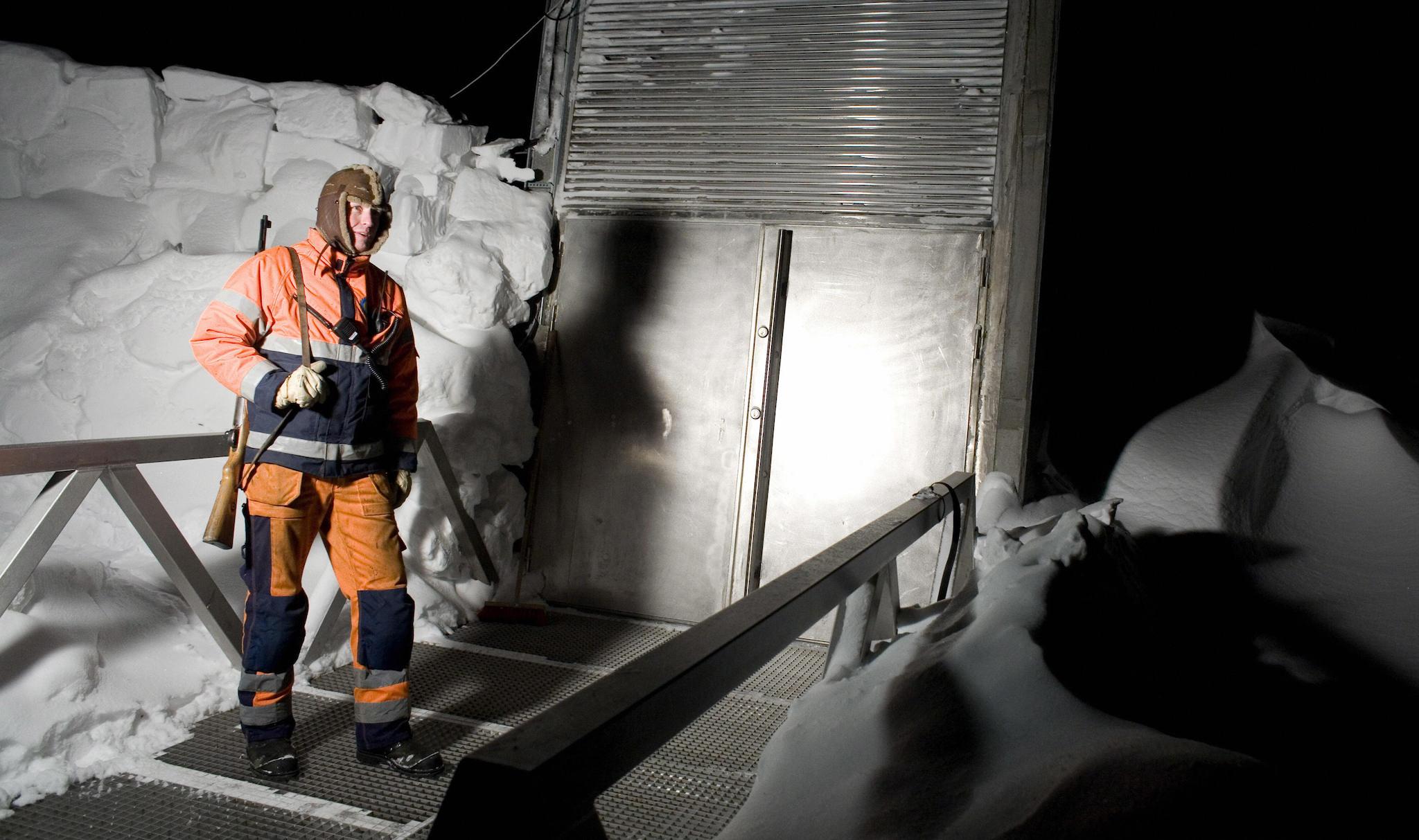 Big freeze: the seeds are stored at -16C in the vault (AFP/Getty)