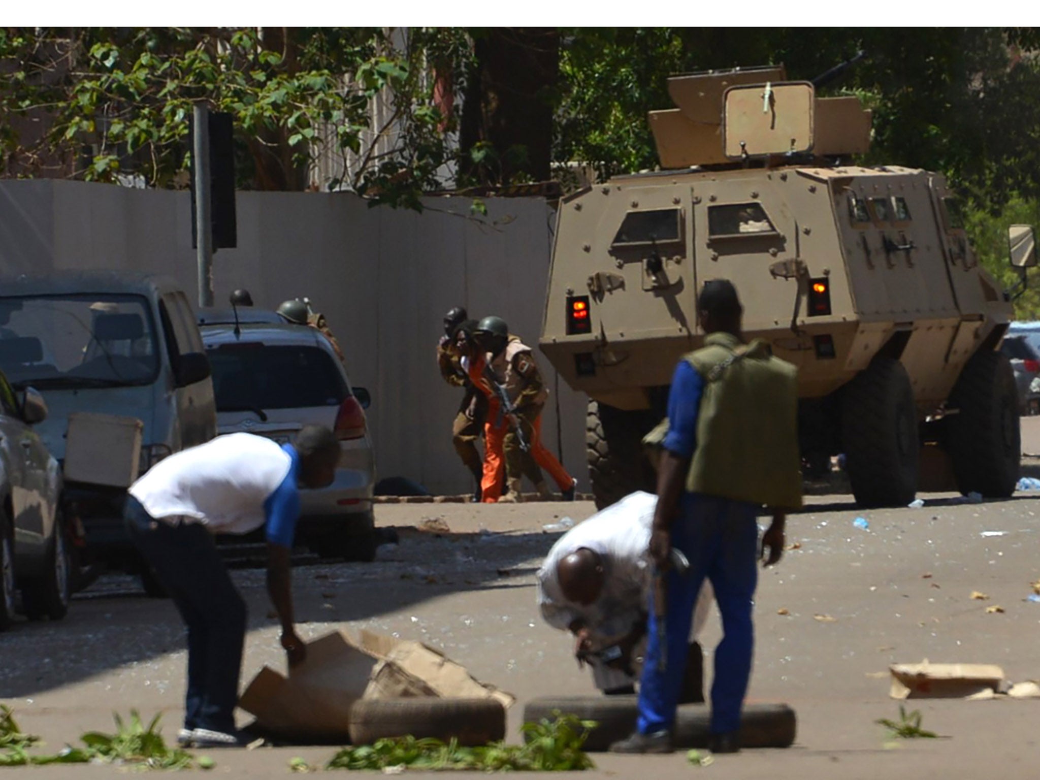 The French embassy in Ouagadougou, the Burkina Faso capital, saw multiple attacks in February (AFP/Getty)