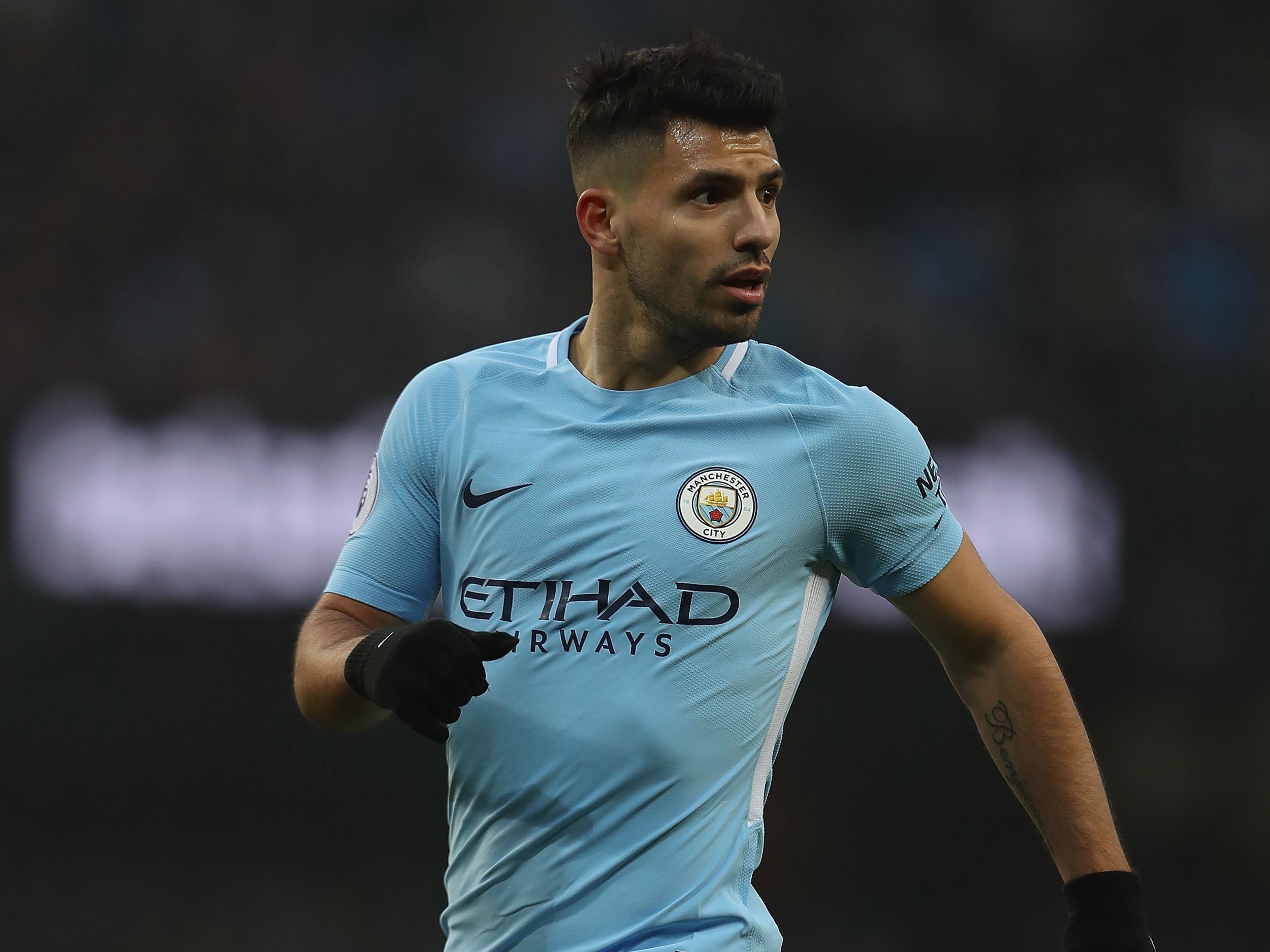 Aguero is continuing to recover from a knee injury