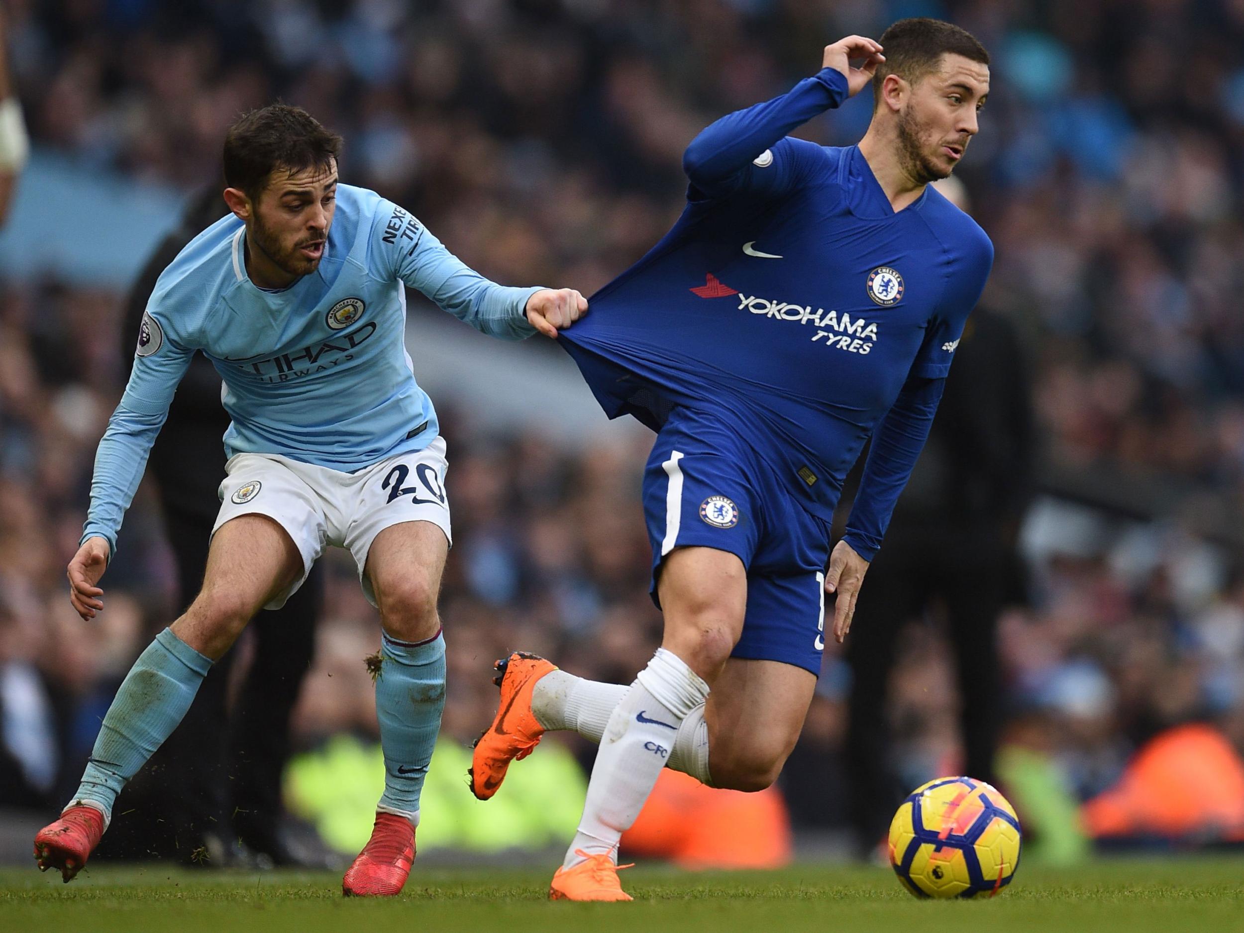 Eden Hazard cut a frustrated figure as Chelsea's false nine at the Etihad