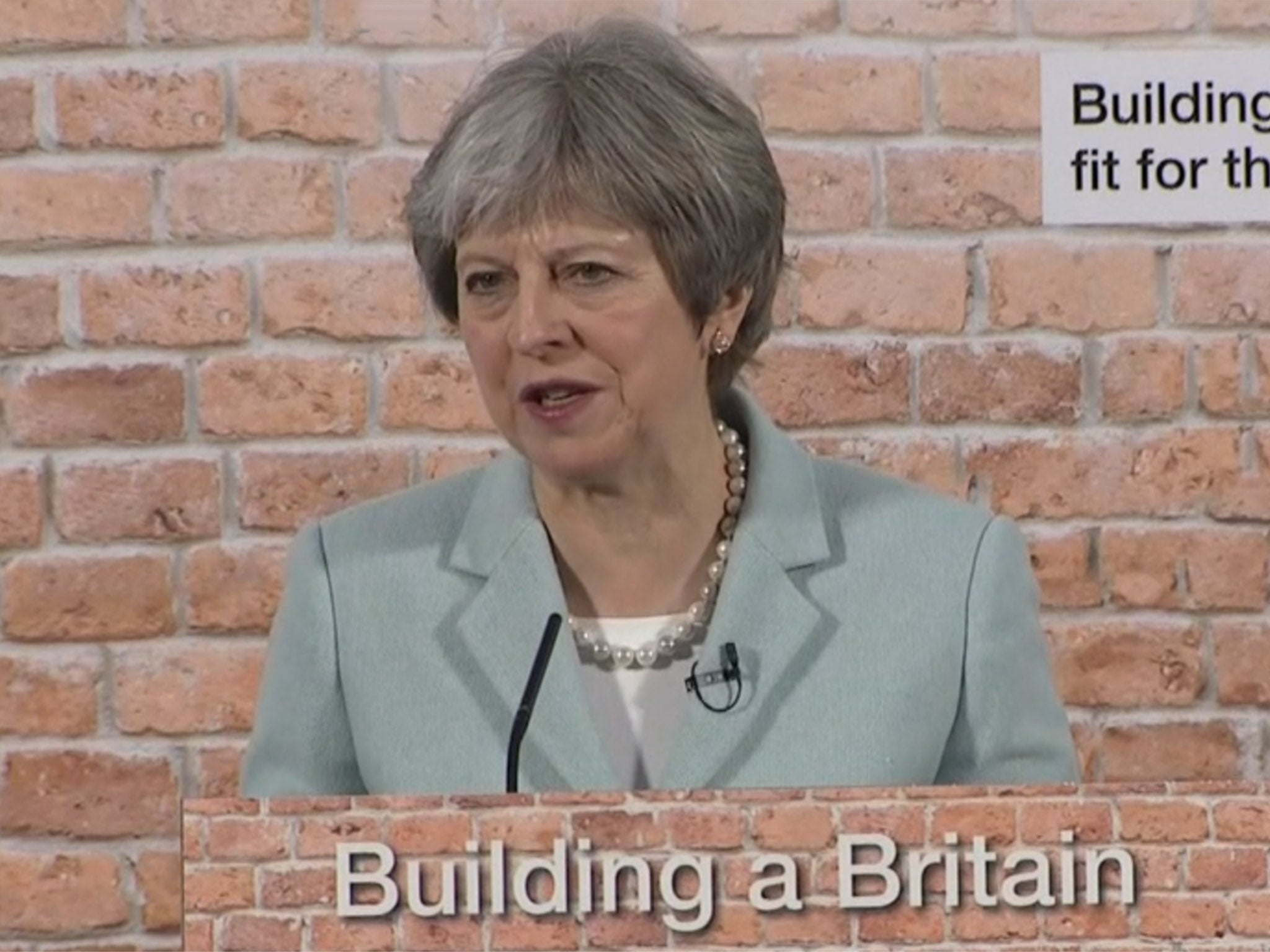 Online debate over Theresa May's housing speech focused on whether she was either stuck in a chimney or down a well