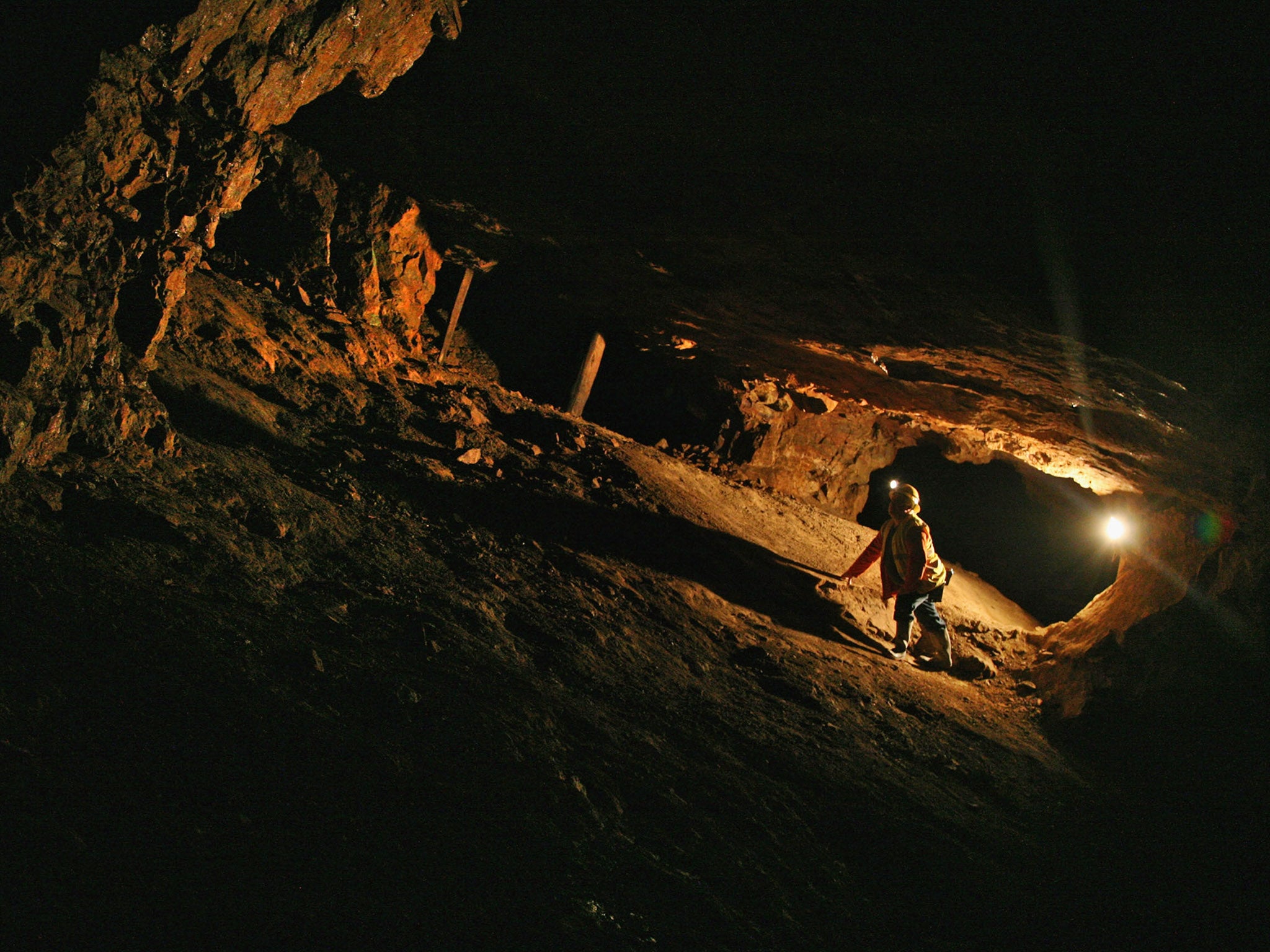 Raider of the lost art: a miner studies the ancient workings of the South Crofty mine