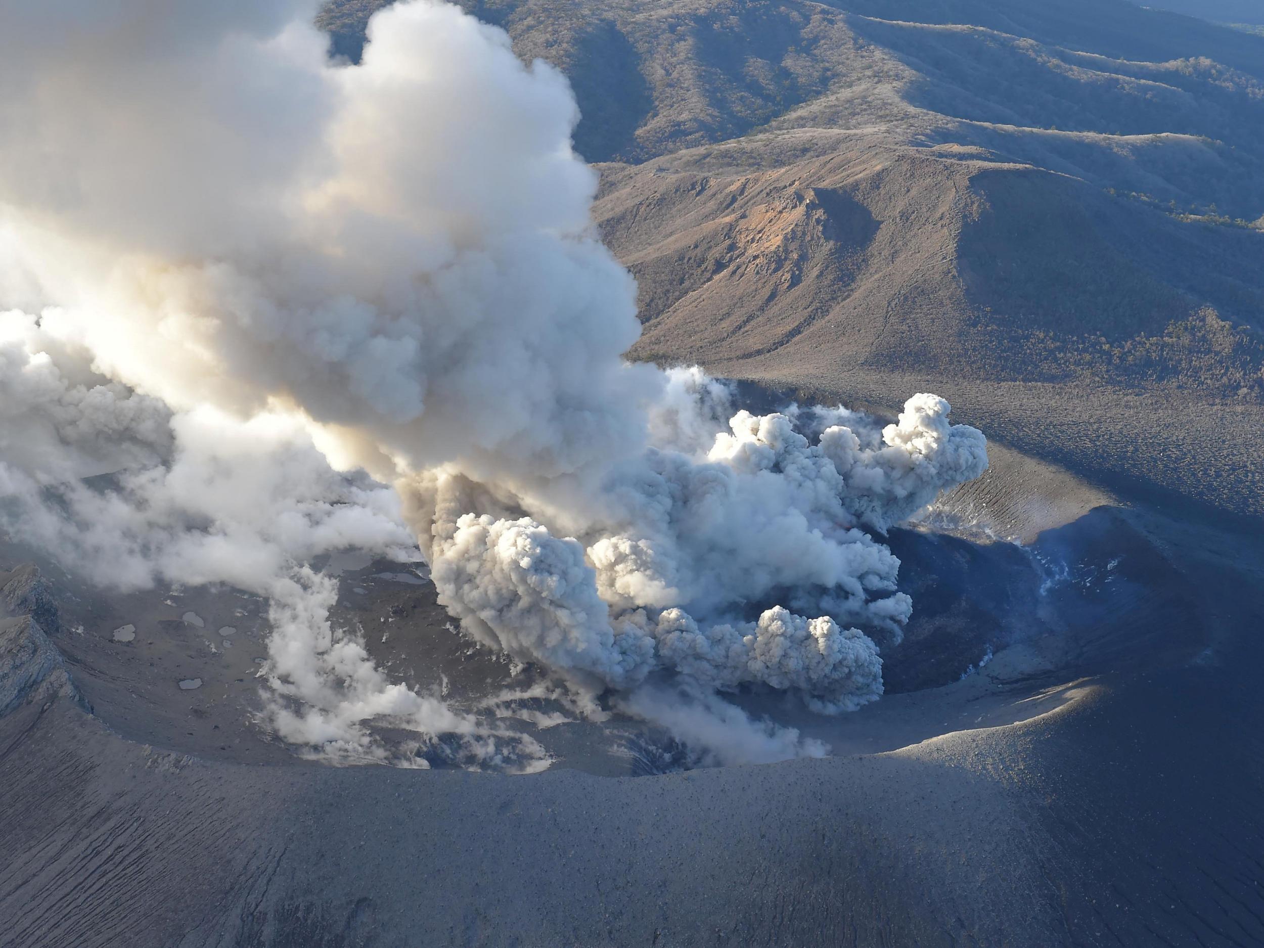 The smoke was visible from a long distance