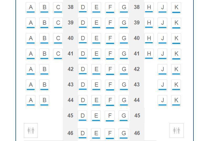 Squeeze in: seat map for the reconfigured Boeing 777s at Gatwick