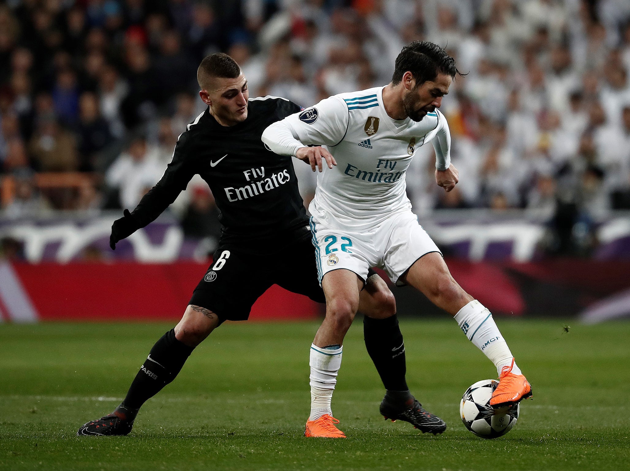 Isco and Marco Verratti's duel could prove key