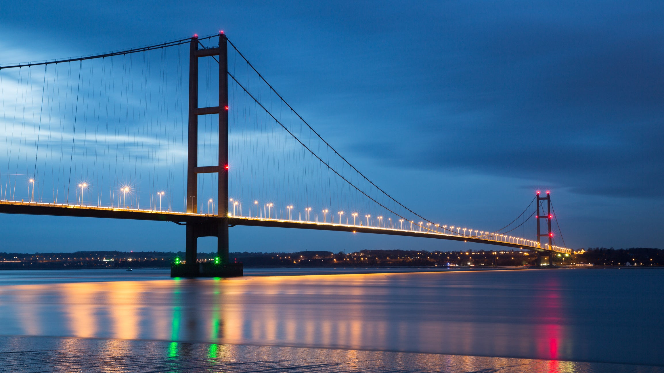 The Humber bridge in Hull