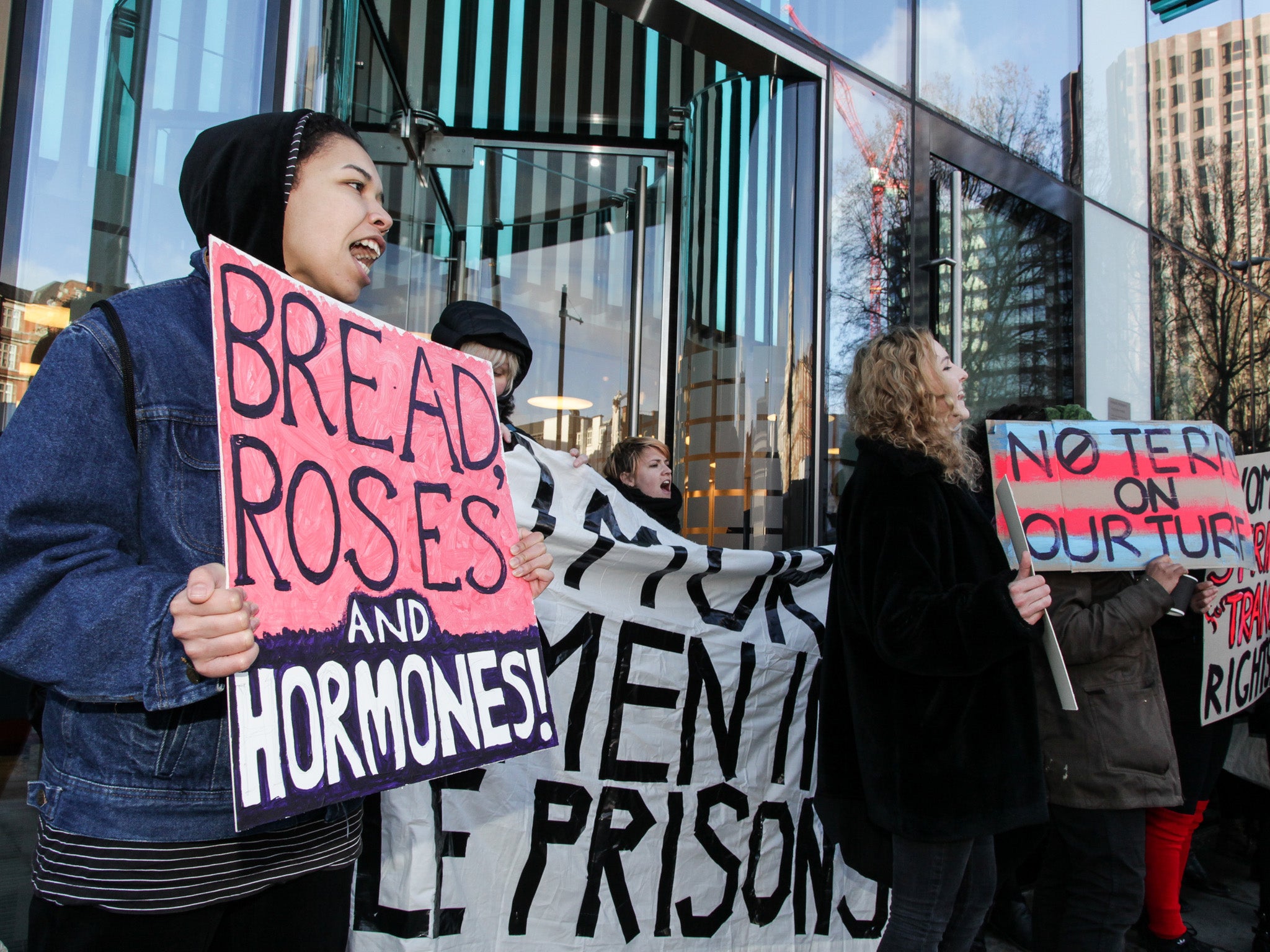 Protesters outside the Department of Health and Social Care / Gordon Roland Peden