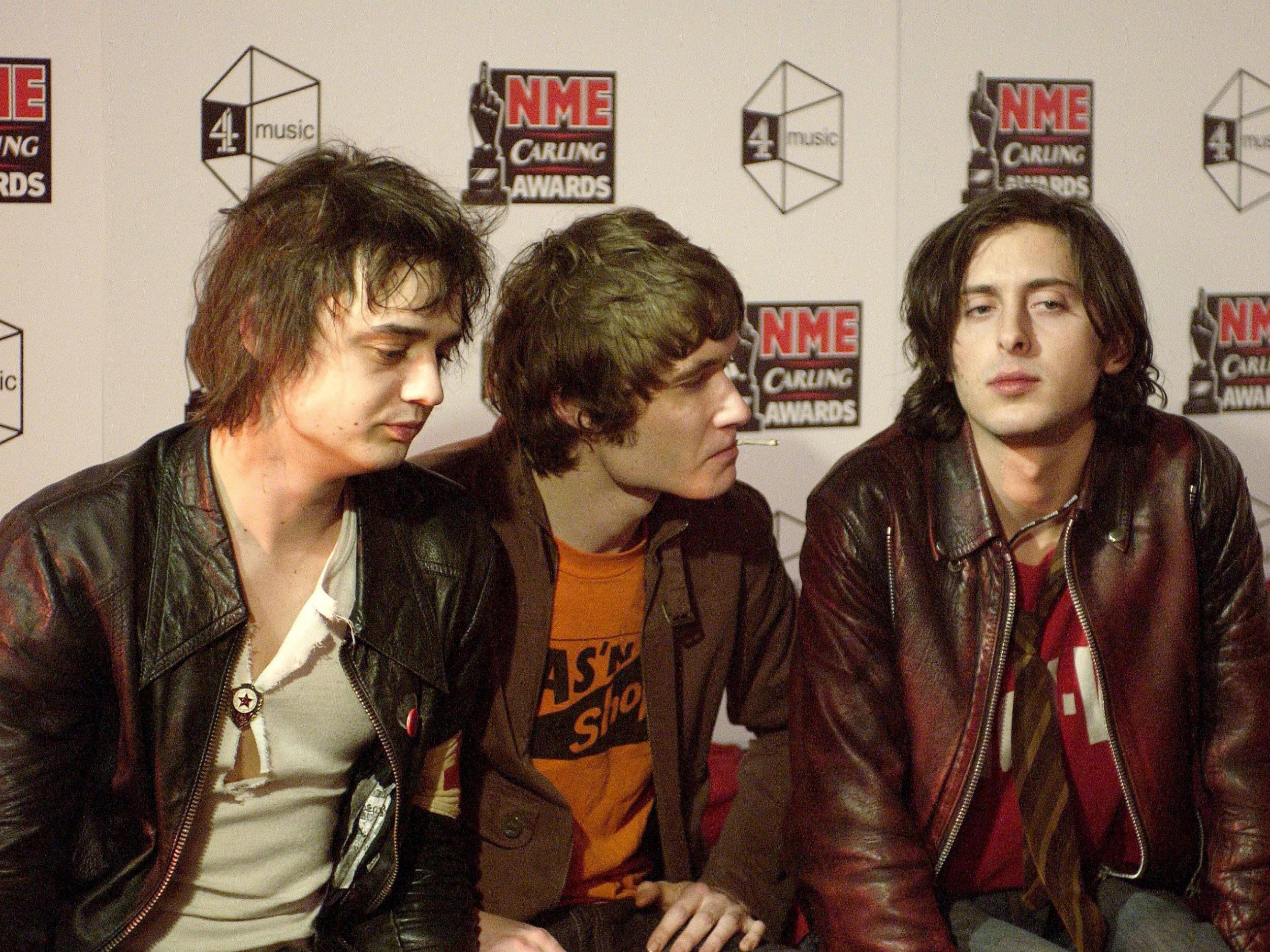 The Libertines at the NME Carling Awards in London in 2003