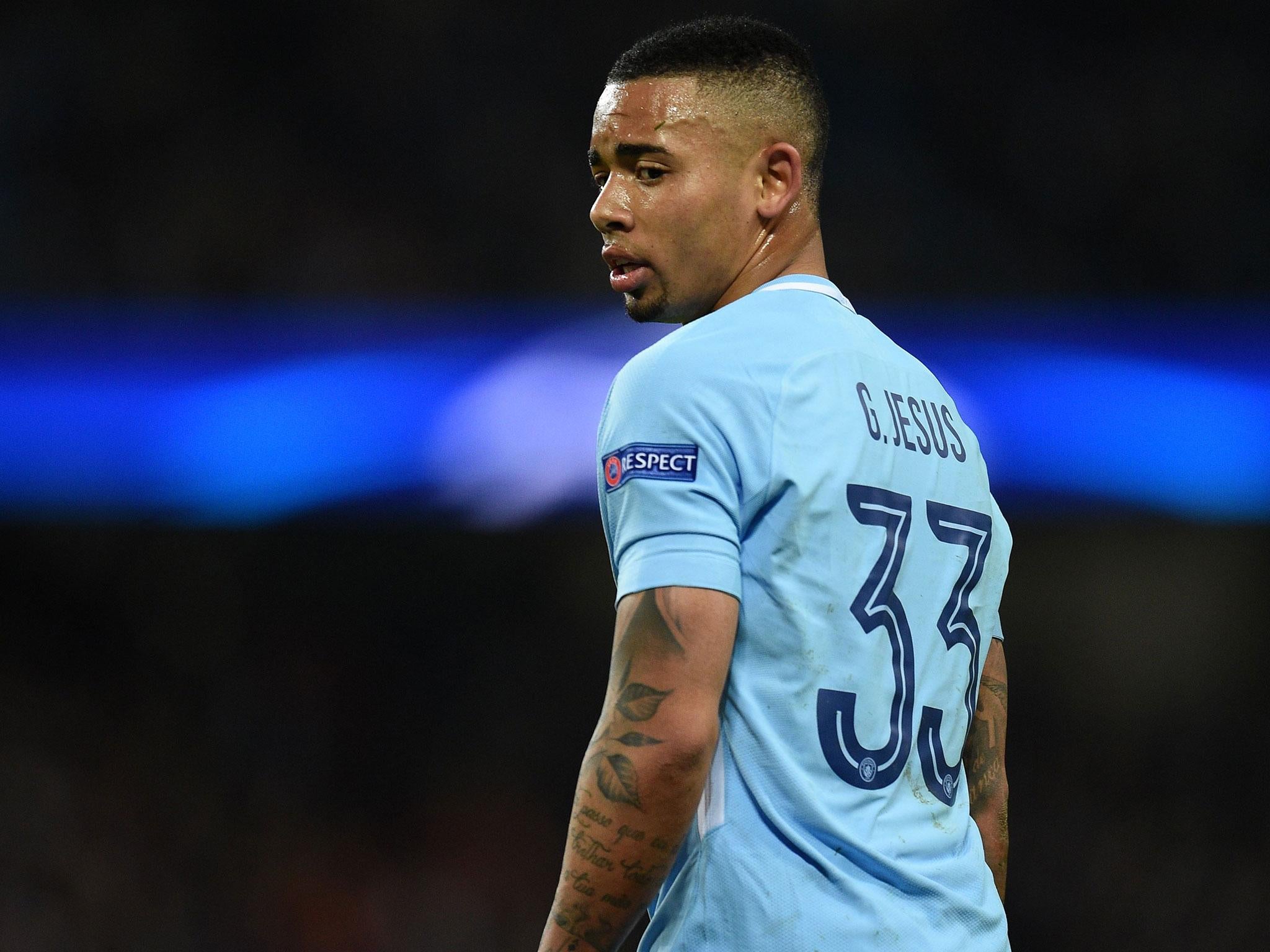 Gabriel Jesus started for City in their 2-1 defeat by Basel on Wednesday night