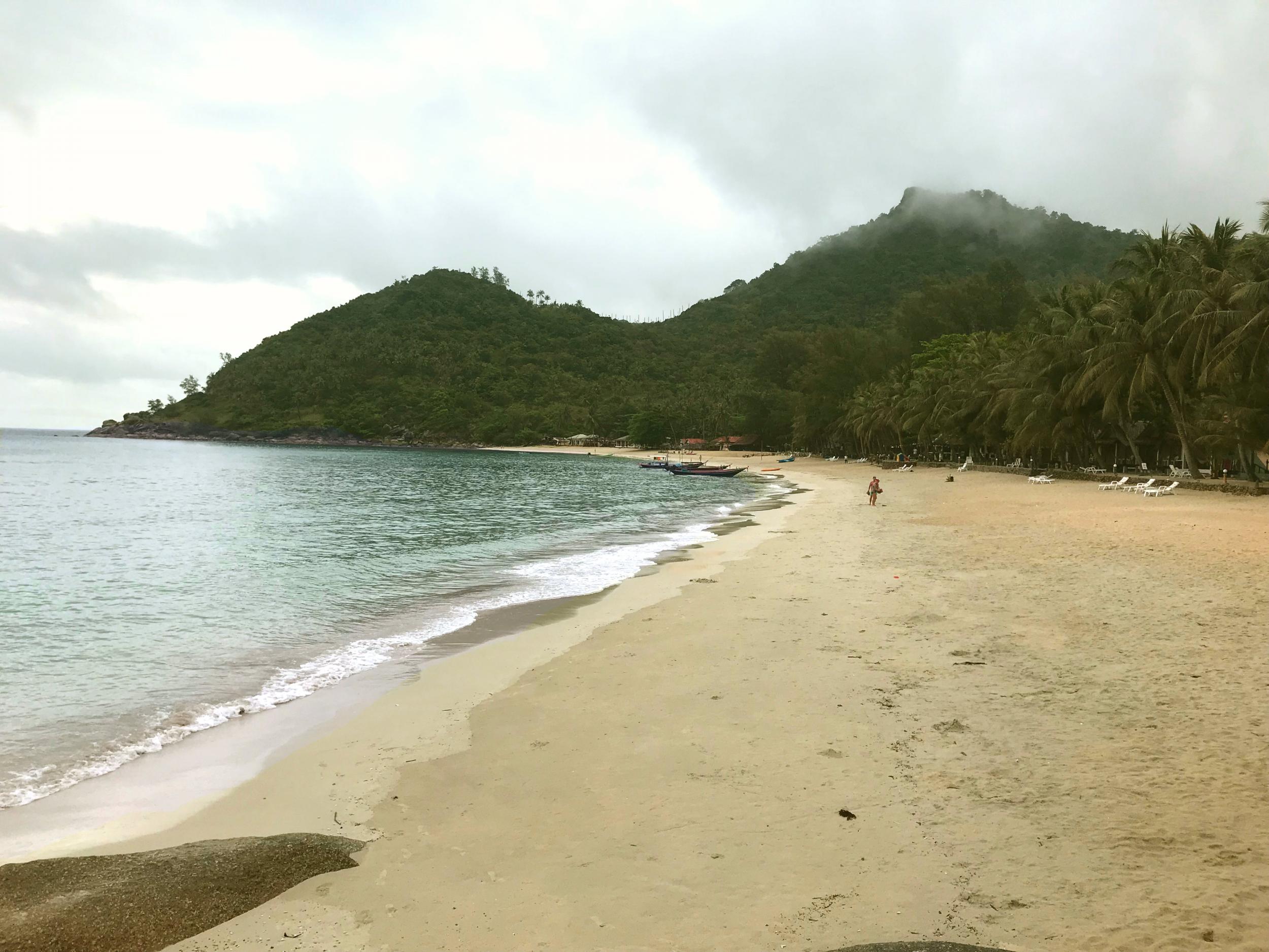 Bottle beach is on the quieter side of Koh Phangan