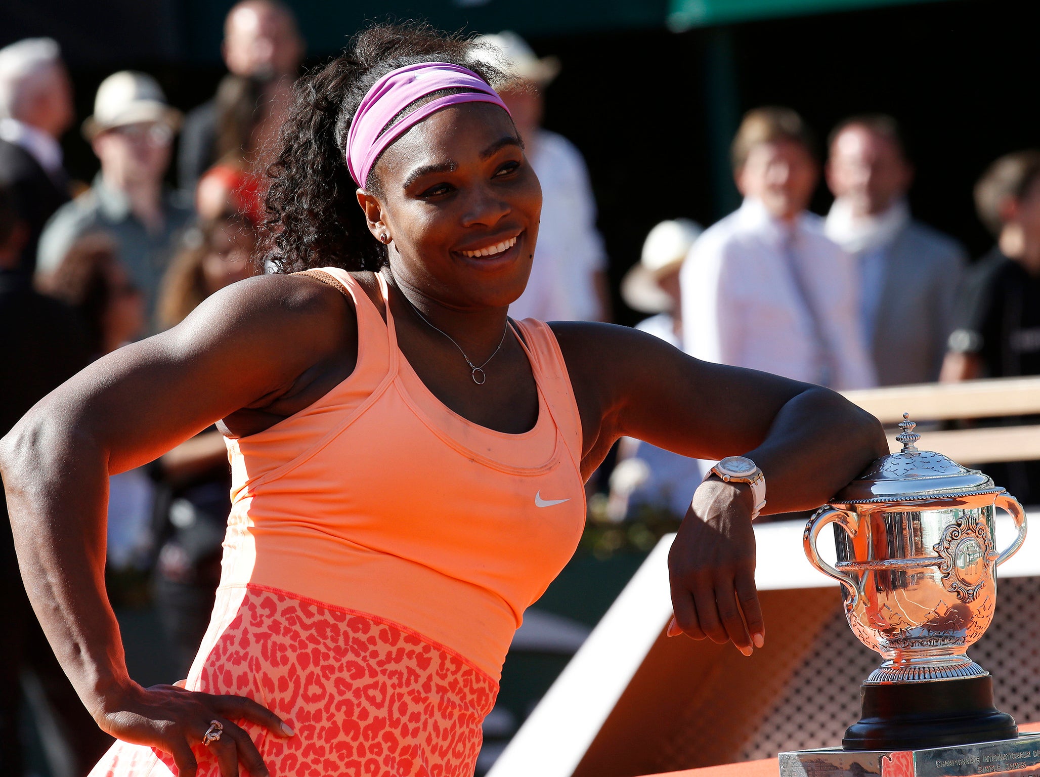 She battled through sickness to win the 2015 French Open