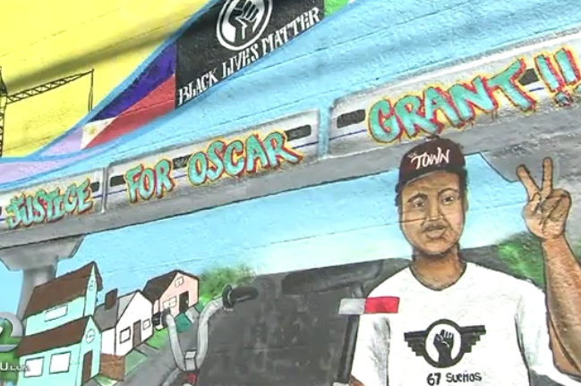 The shop's walls commemorate victims of police brutality (Fox 2)