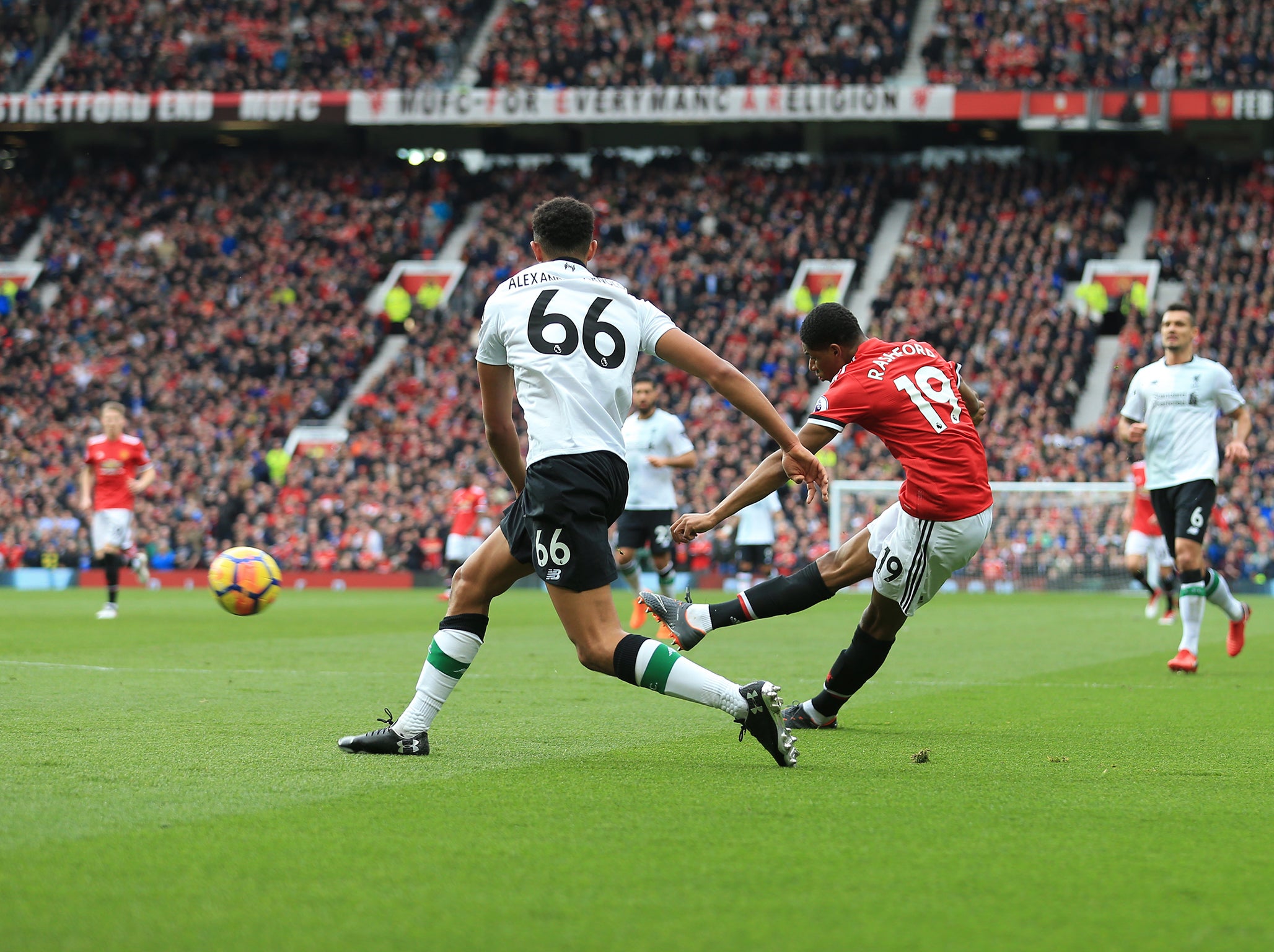 Rashford's first goal was taken supremely well