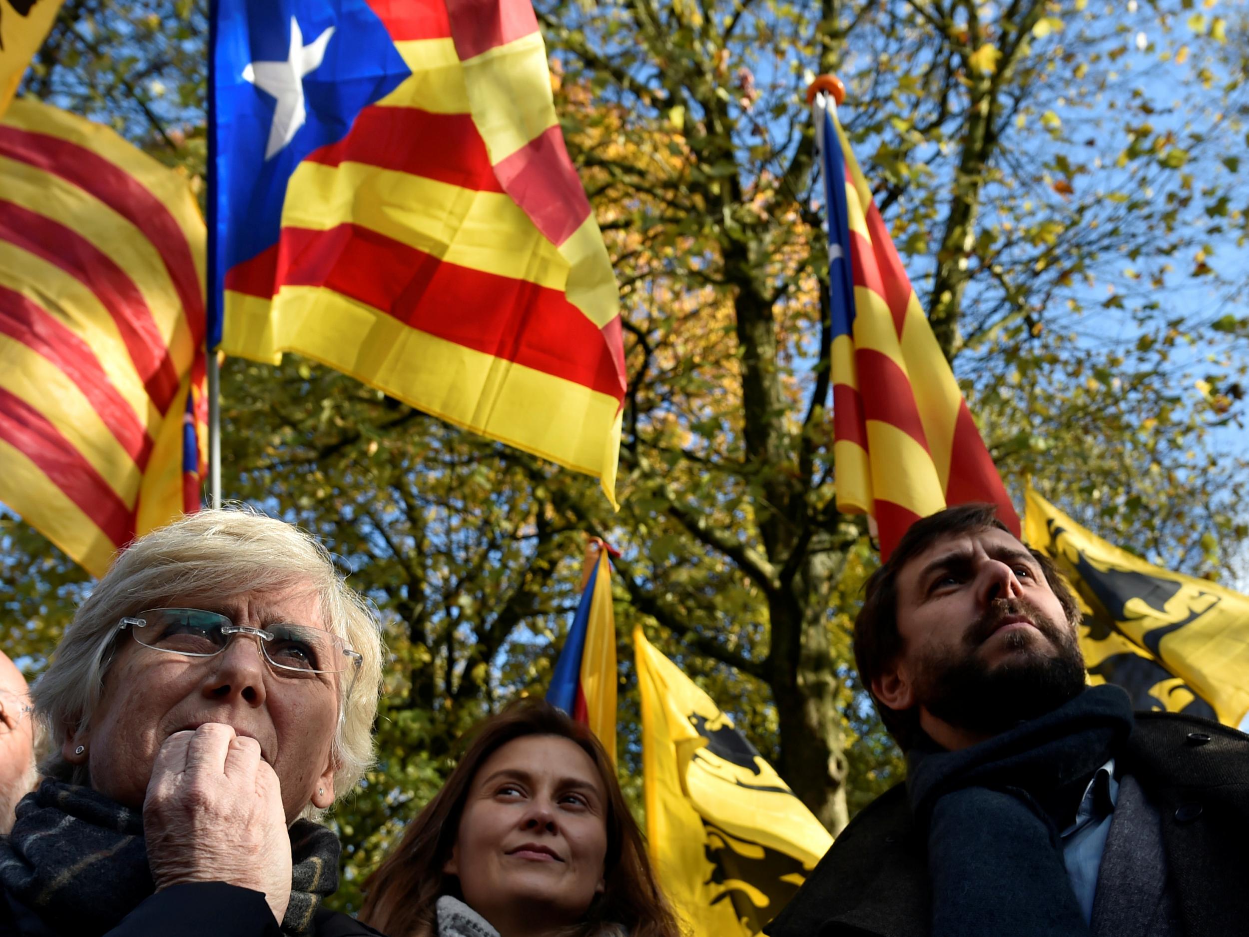 Clara Ponsati, left, said she had returned to Scotland for ‘practical and personal reasons’