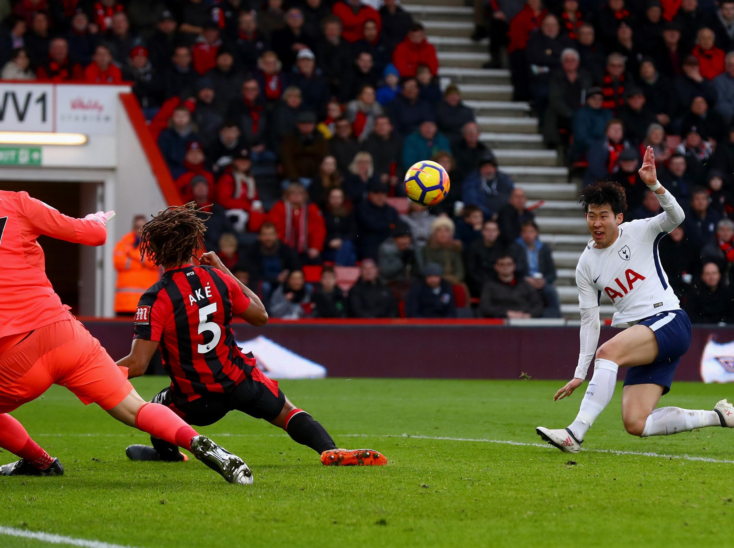 Son's scuffed volley was good enough to beat Begovic