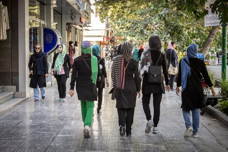 Women on the streets of Isfahan, Iran