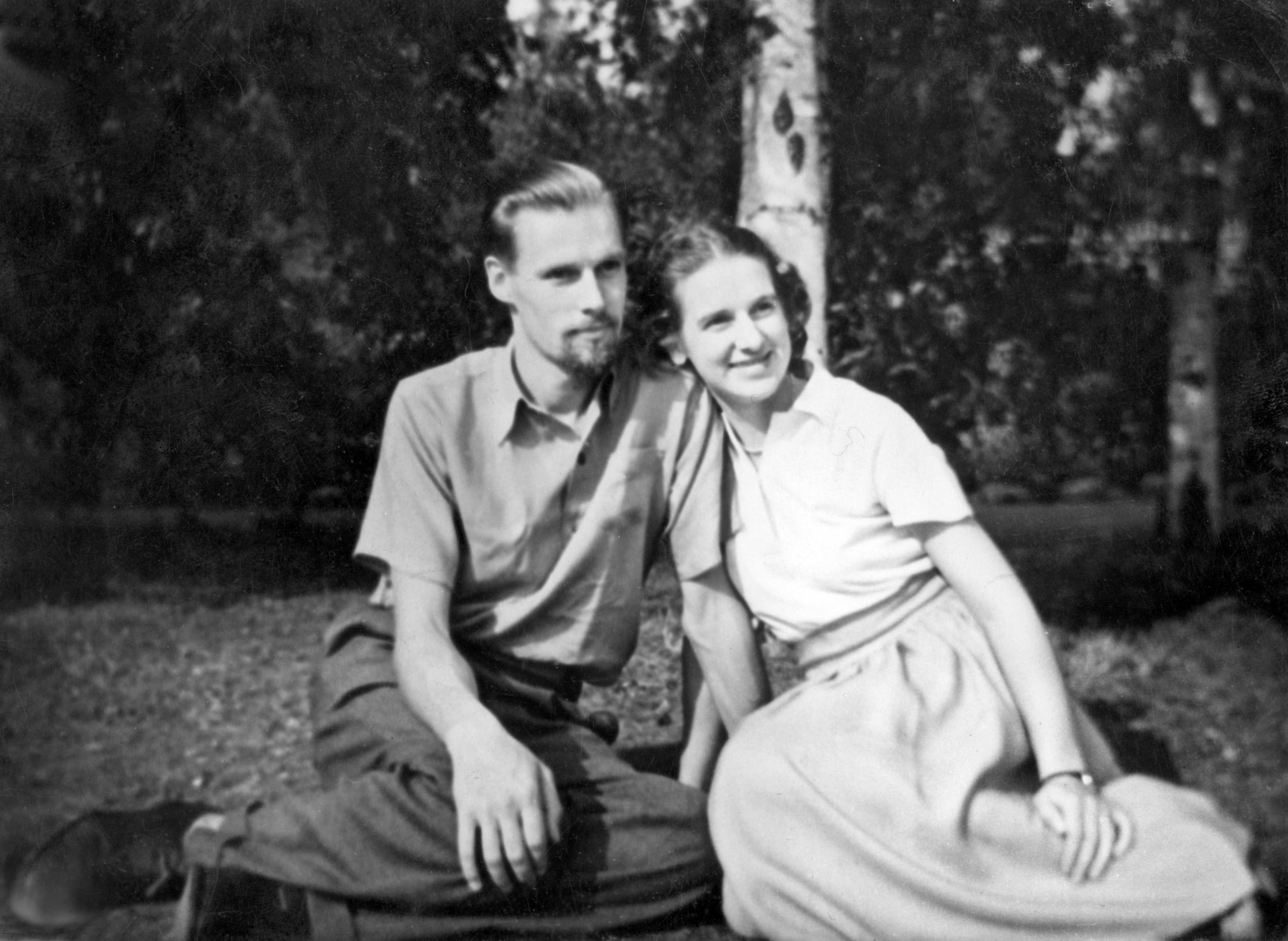 George Martin with his first wife Sheena