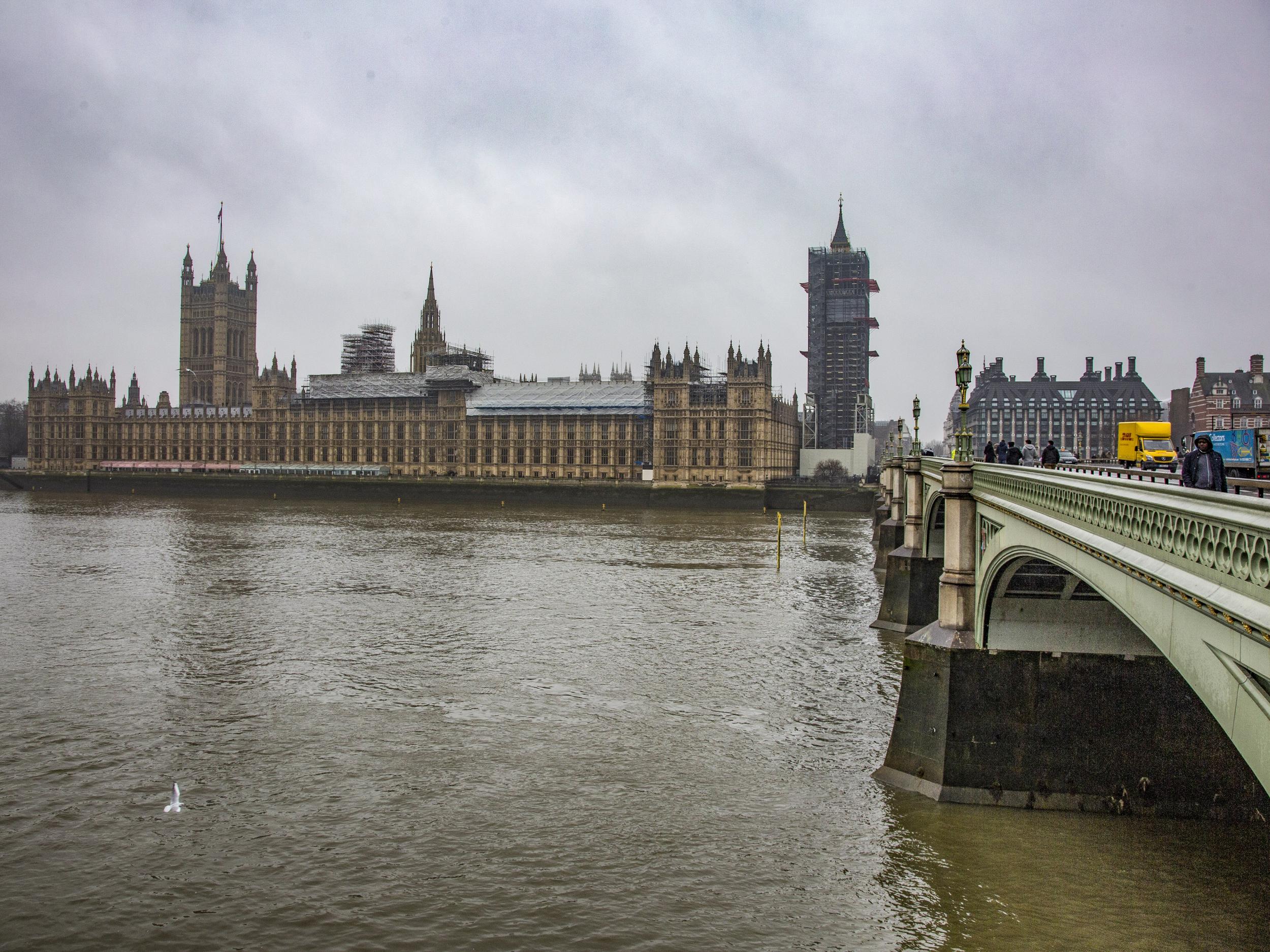 Police were called to the estate where MPs and their staff have their offices on Tuesday at 9.49am