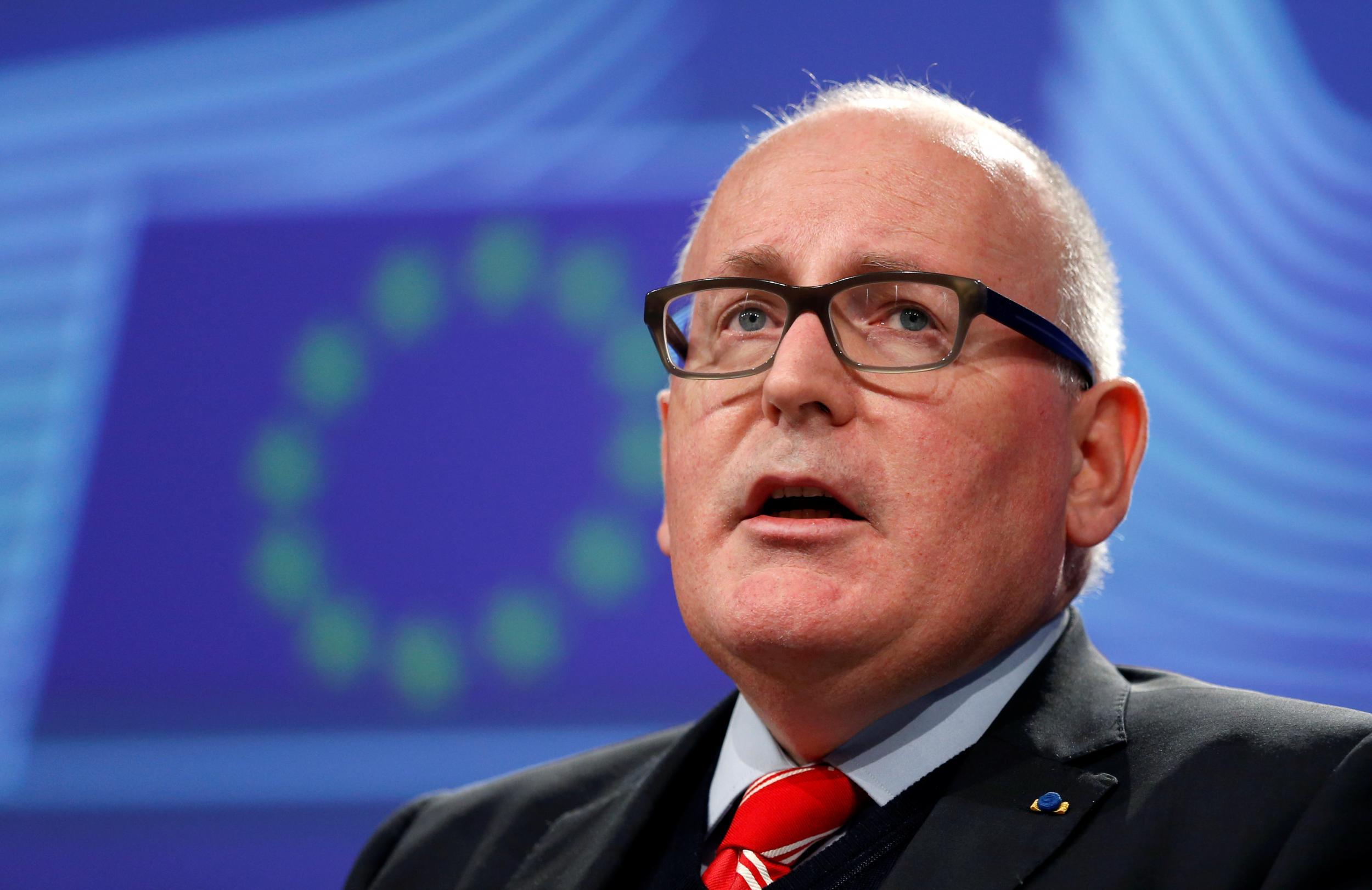 European Commission First Vice-President Frans Timmermans