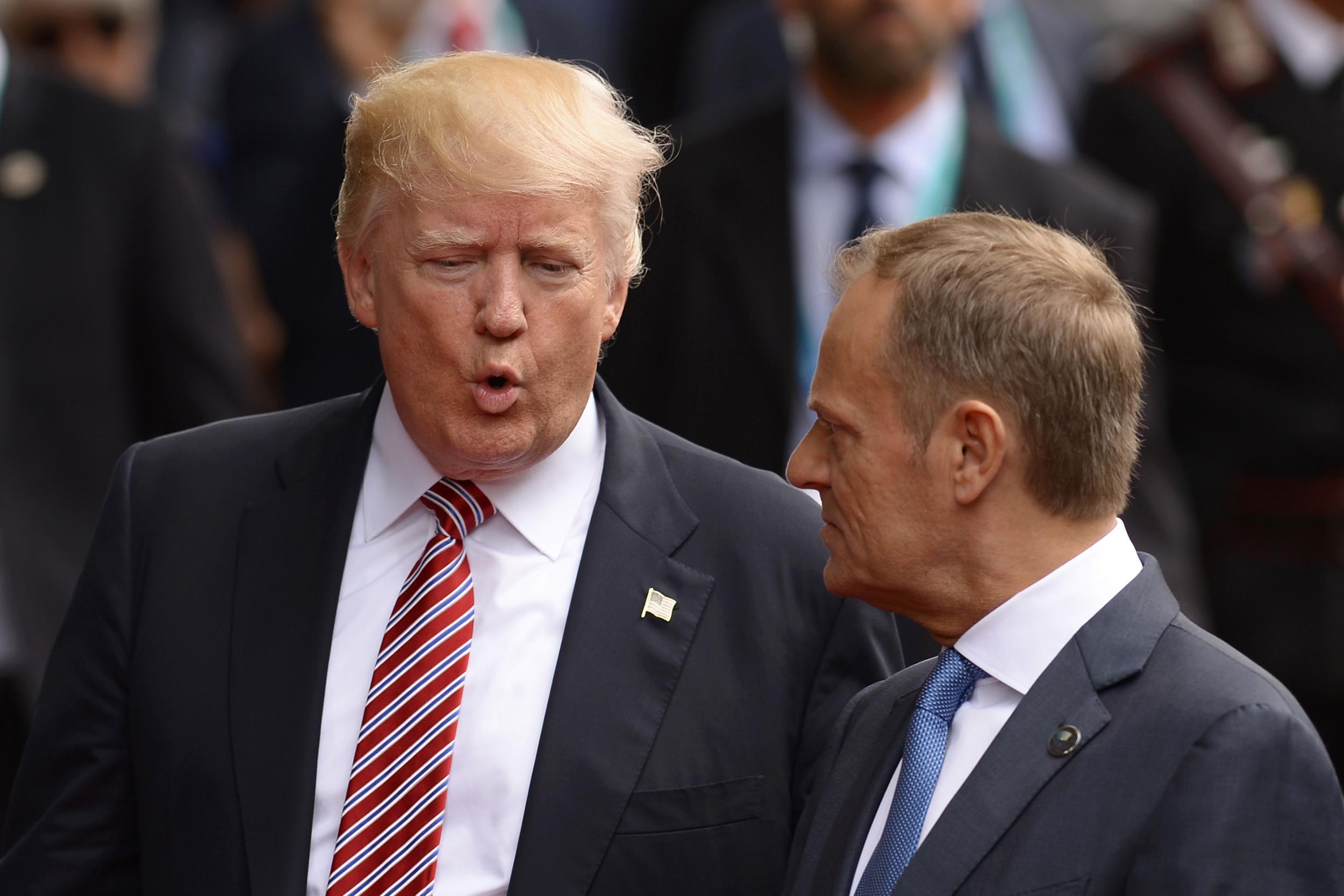 Donald Trump and Donald Tusk