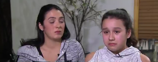 Sophia cries as she describes the moment Kokito was found unresponsive (ABC)