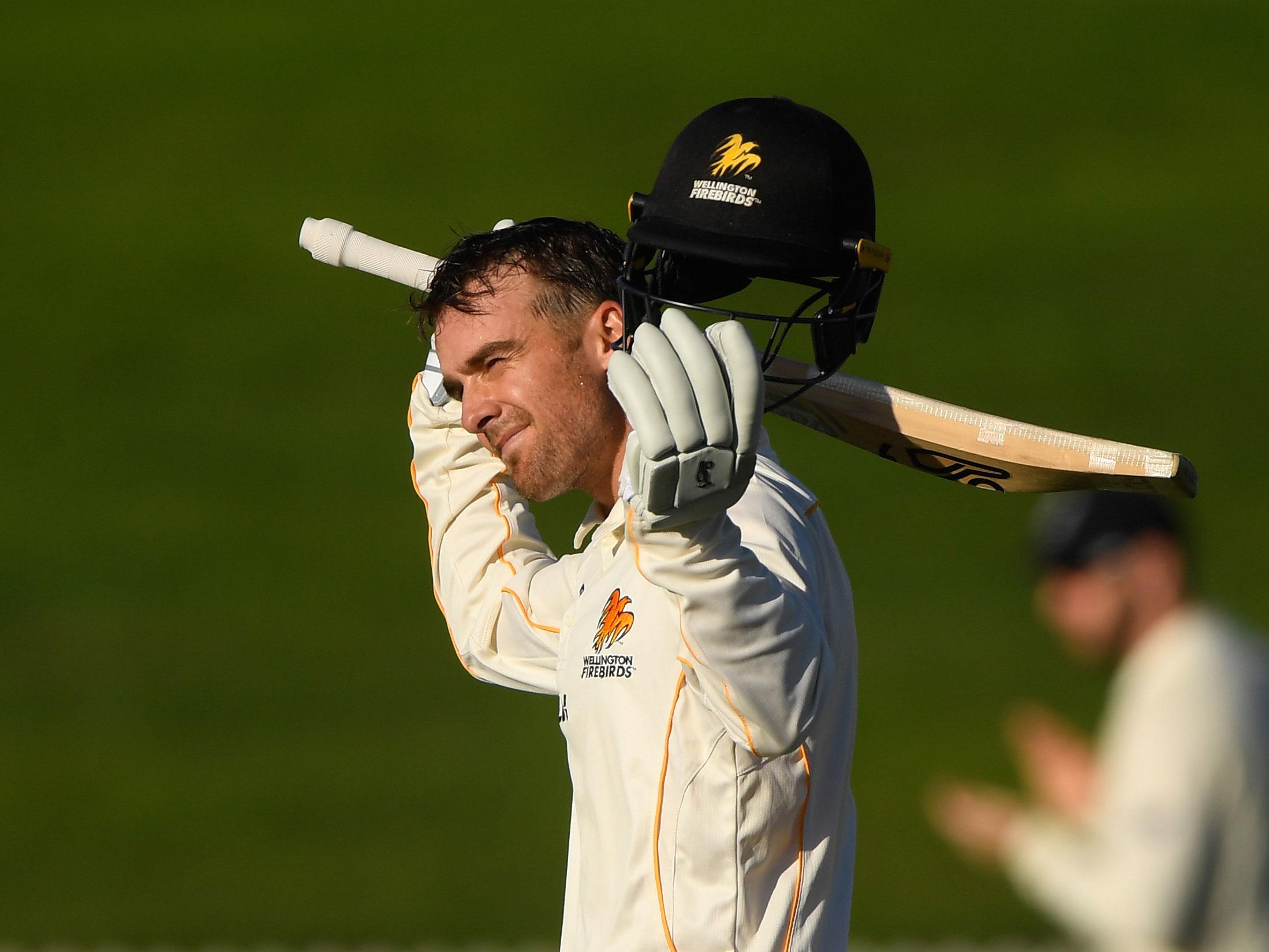 Tom Blundell made England toil on day one of the pink-ball warm-up match in Hamilton