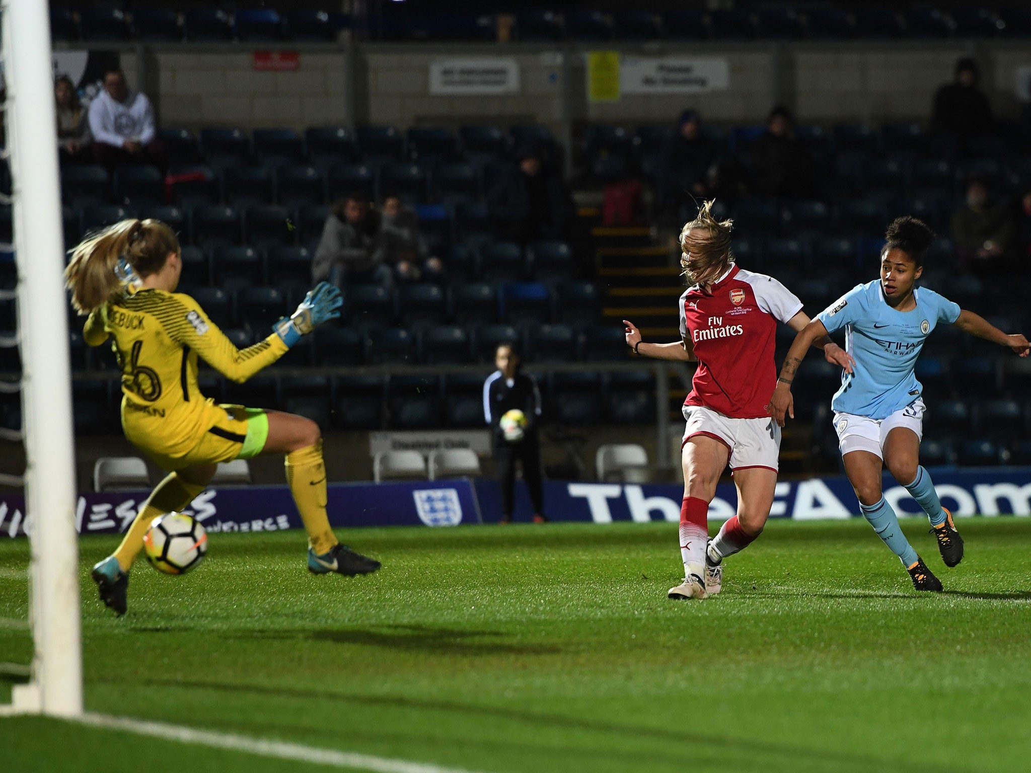 Vivianne Miedema put Arsenal ahead with her strike after 36 minutes