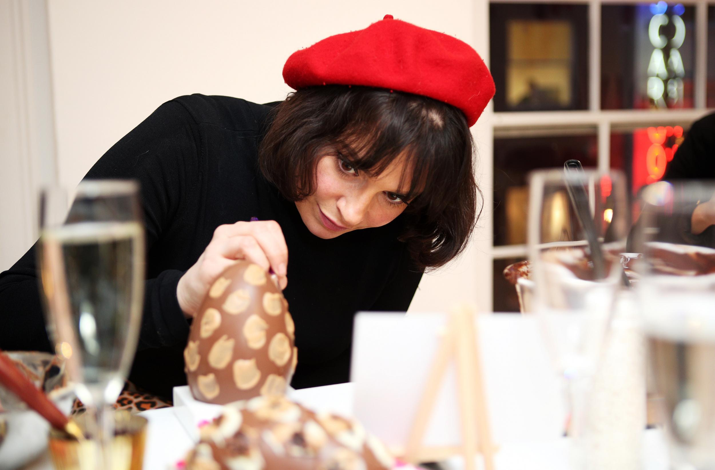 &#13;
Chef Gizzi Erskine decorating a special Easter treat &#13;