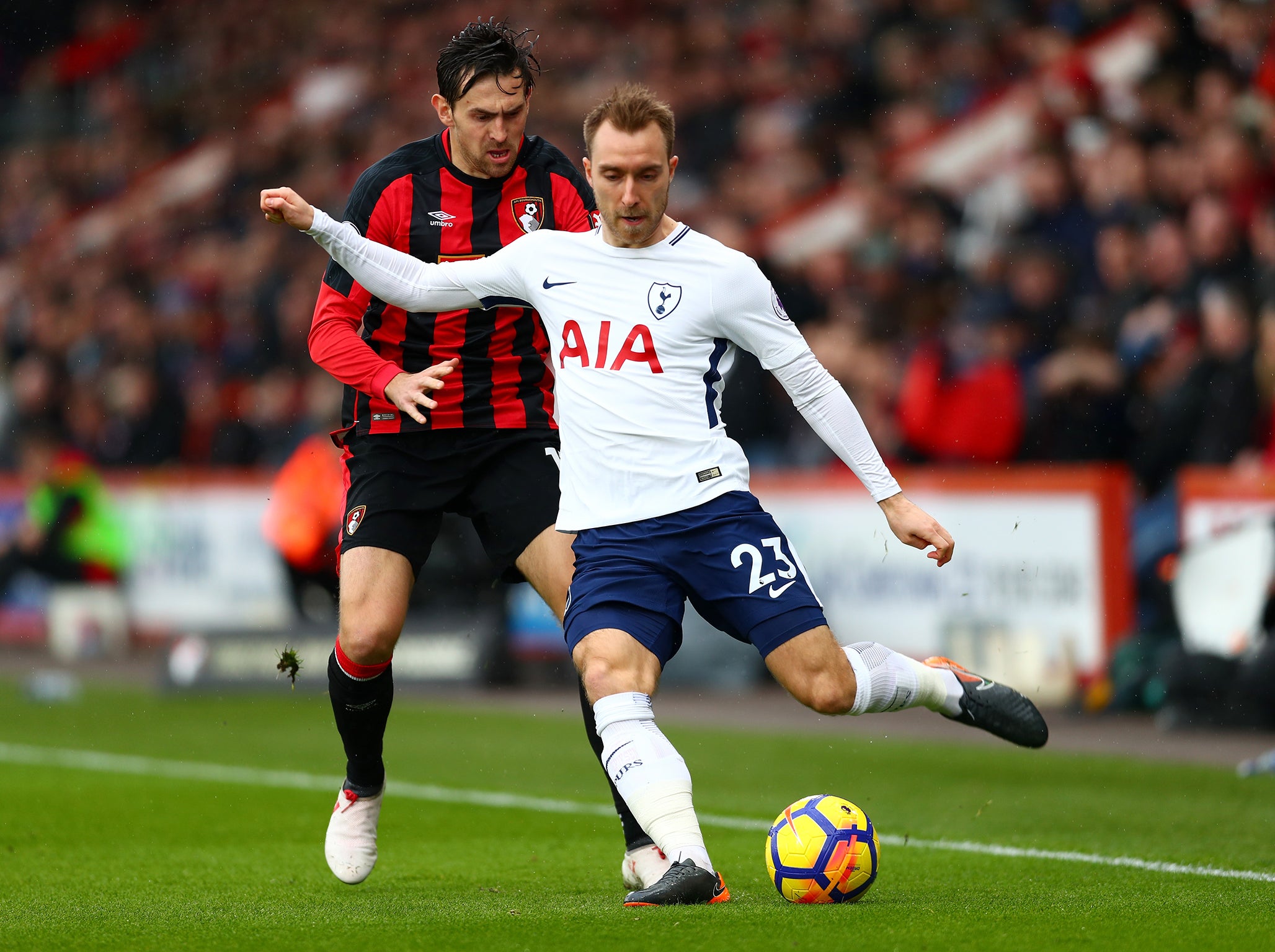 Running the game, against Bournemouth